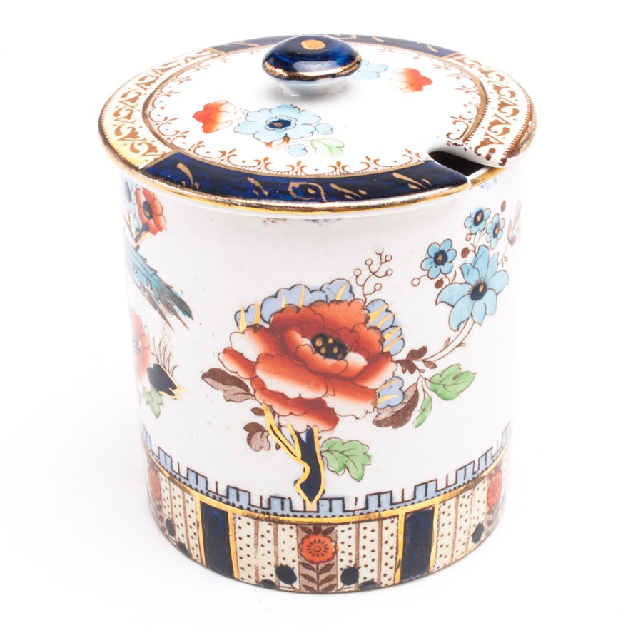 Losol Ware "Shanghai" Hand Painted Sugar Bowl