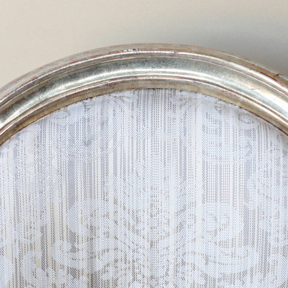 Vintage Louis XVI Style Painted Upholstered Armchair