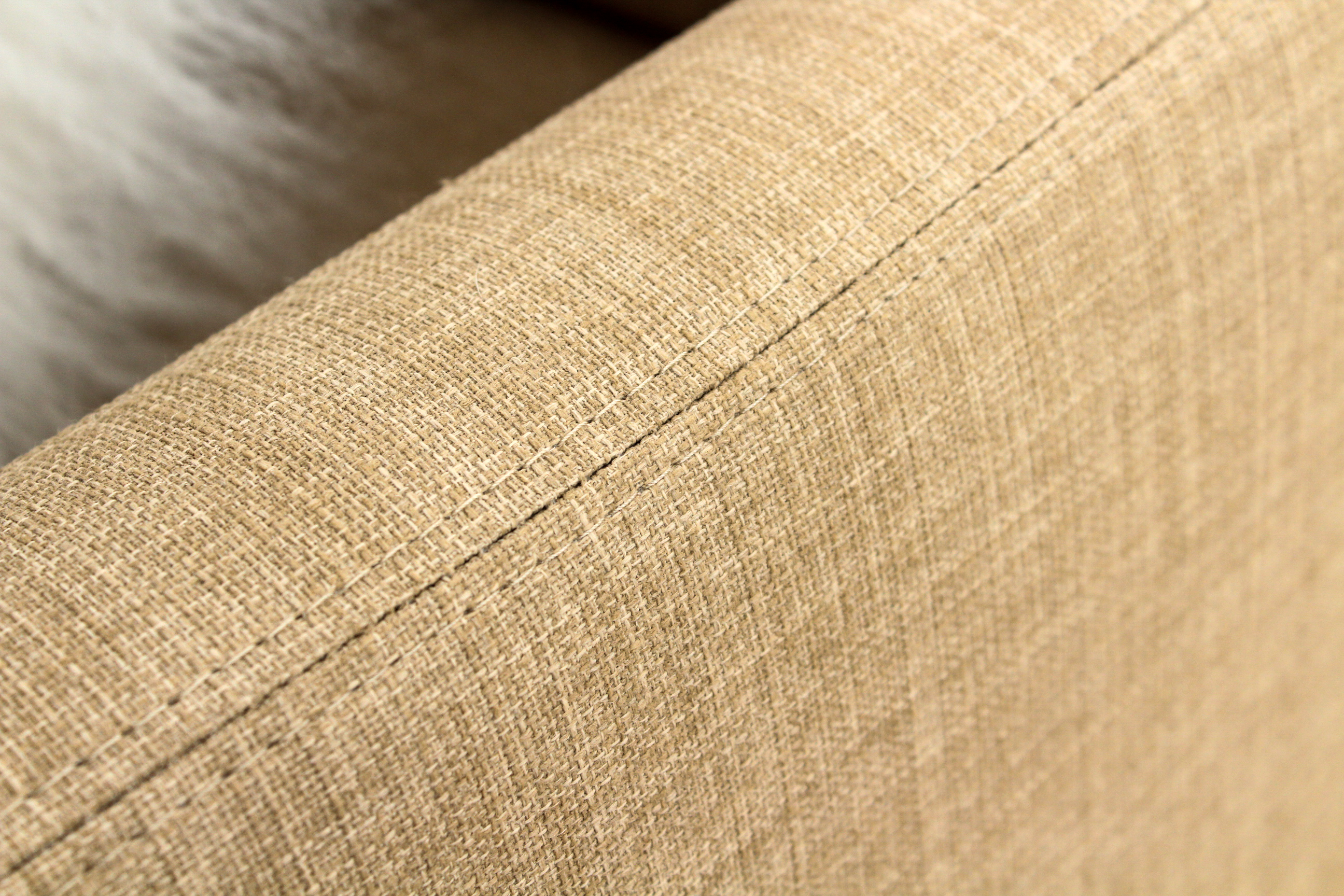 Modern Camden Collection Upholstered Linen Sofa