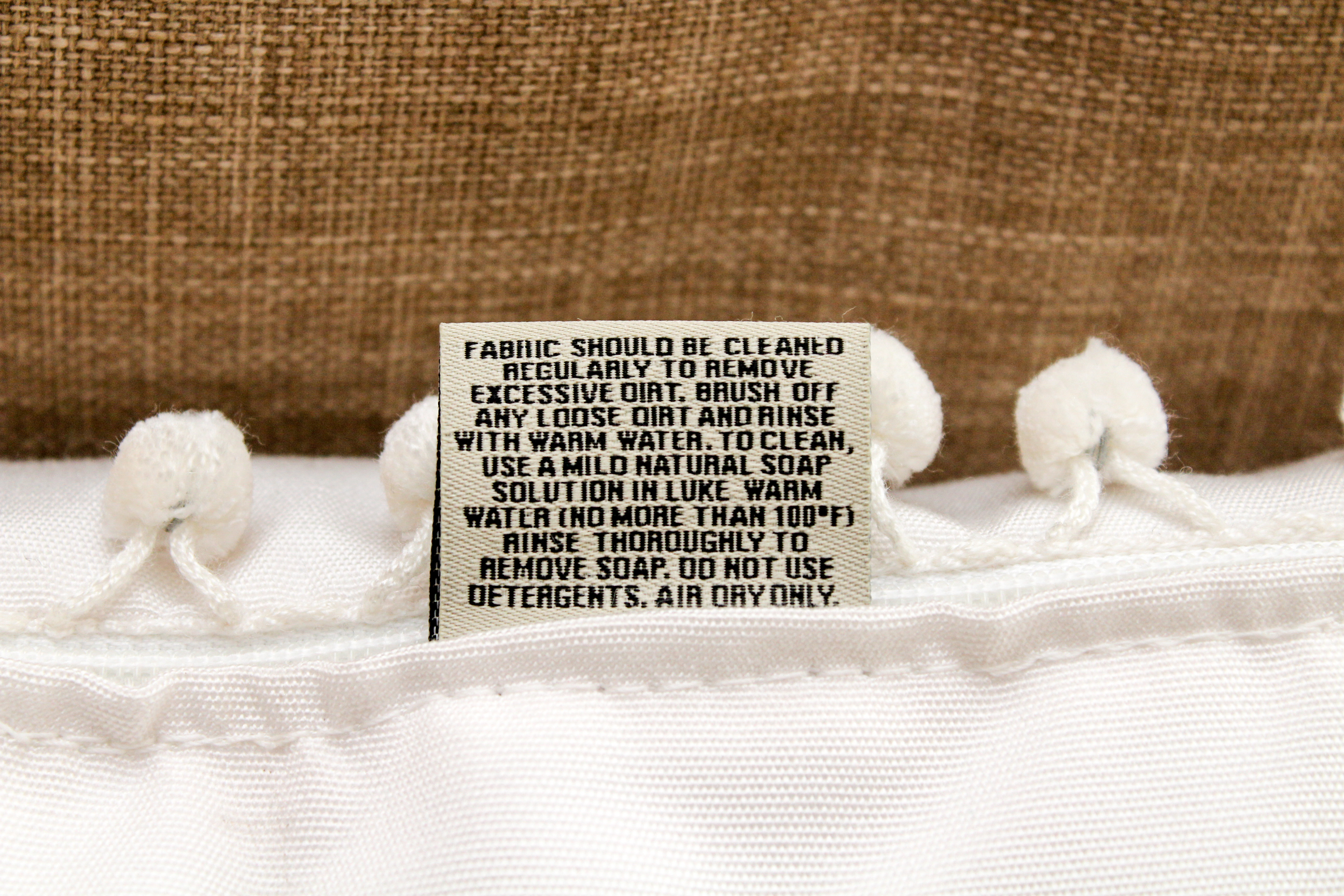 Modern Camden Collection Upholstered Linen Sofa