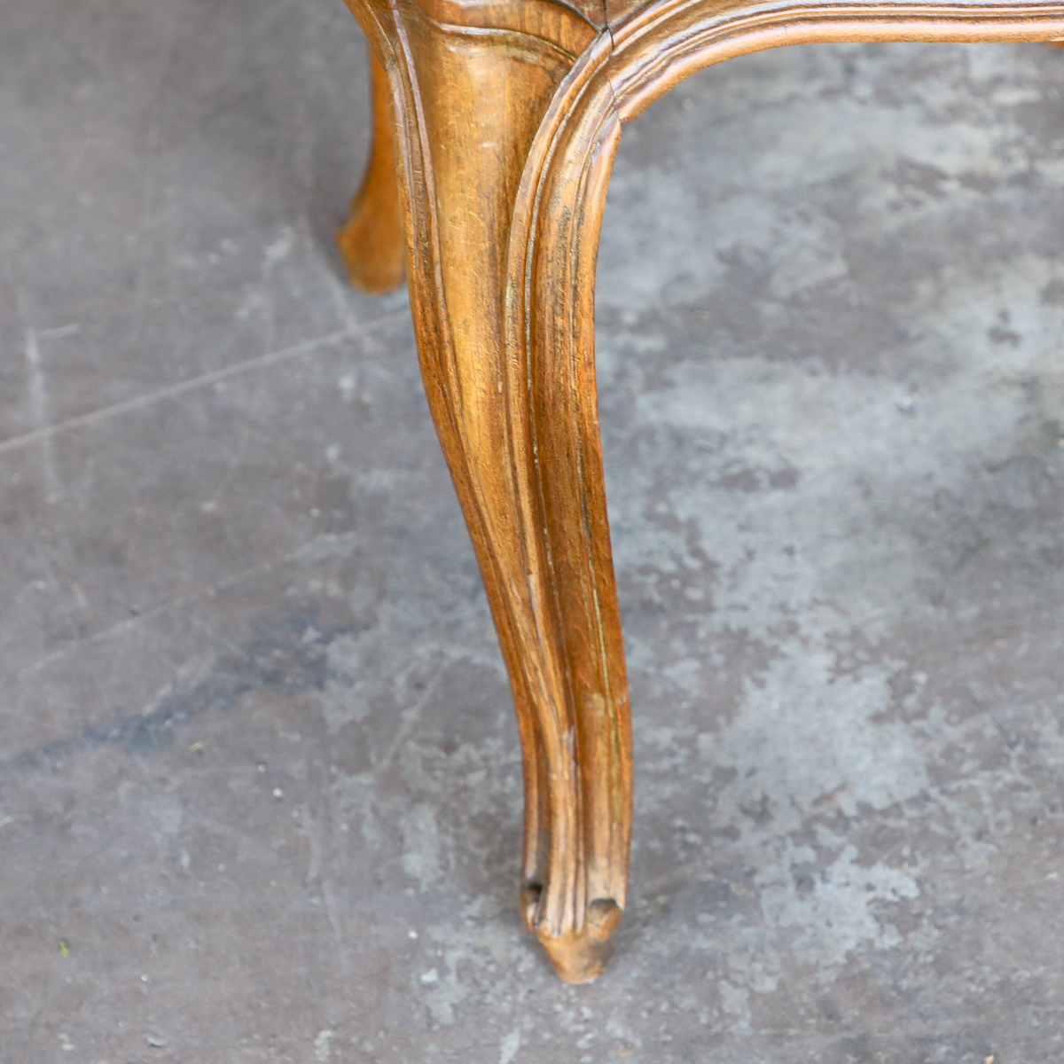 Vintage Louis XV Style Cane Back Armchair