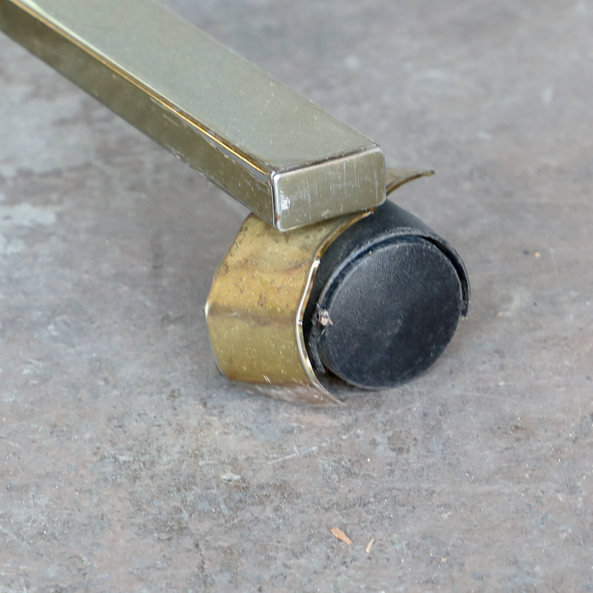 Contemporary Swiveling Desk Chair with Faux Fur Backrest