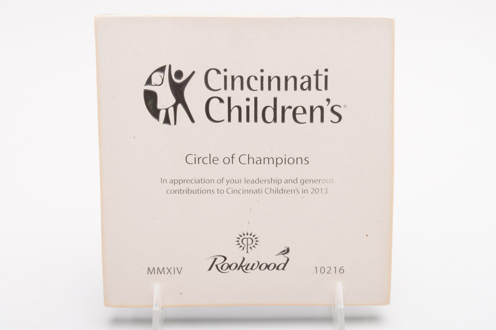 Rookwood Pottery Tile for Cincinnati Children's Hospital Medical Center