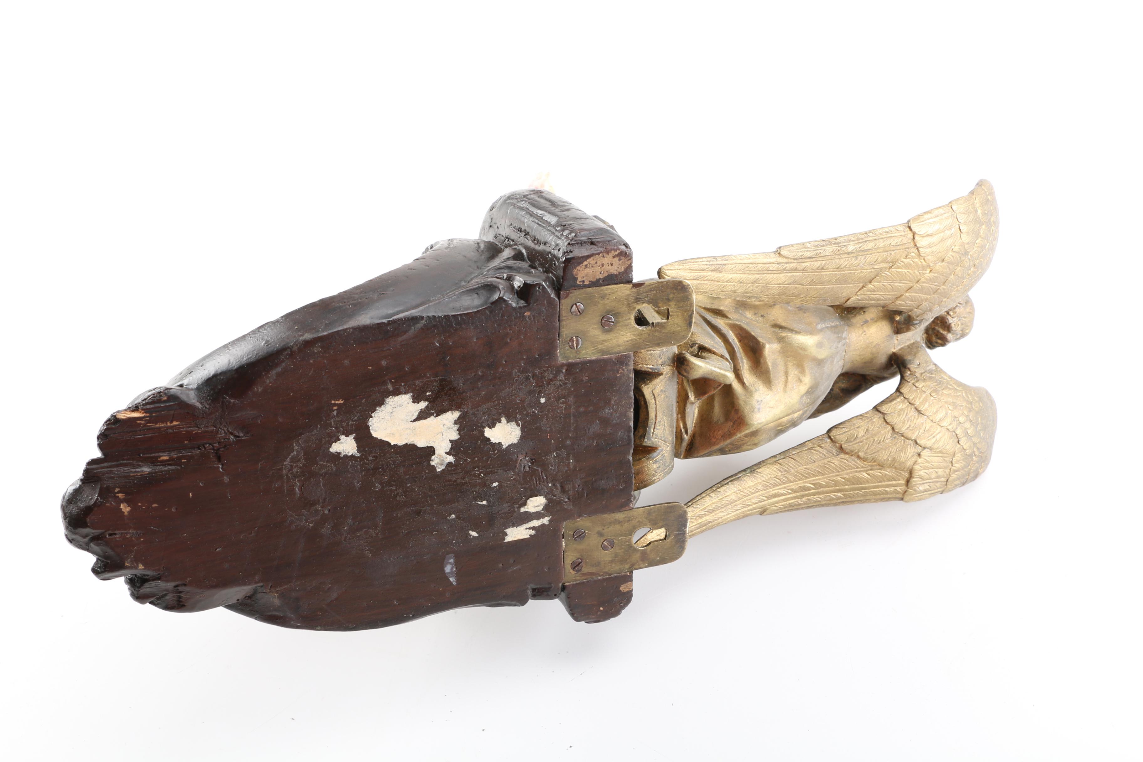 Figural Angel and Shell Wall-Mounted Holy Water Font