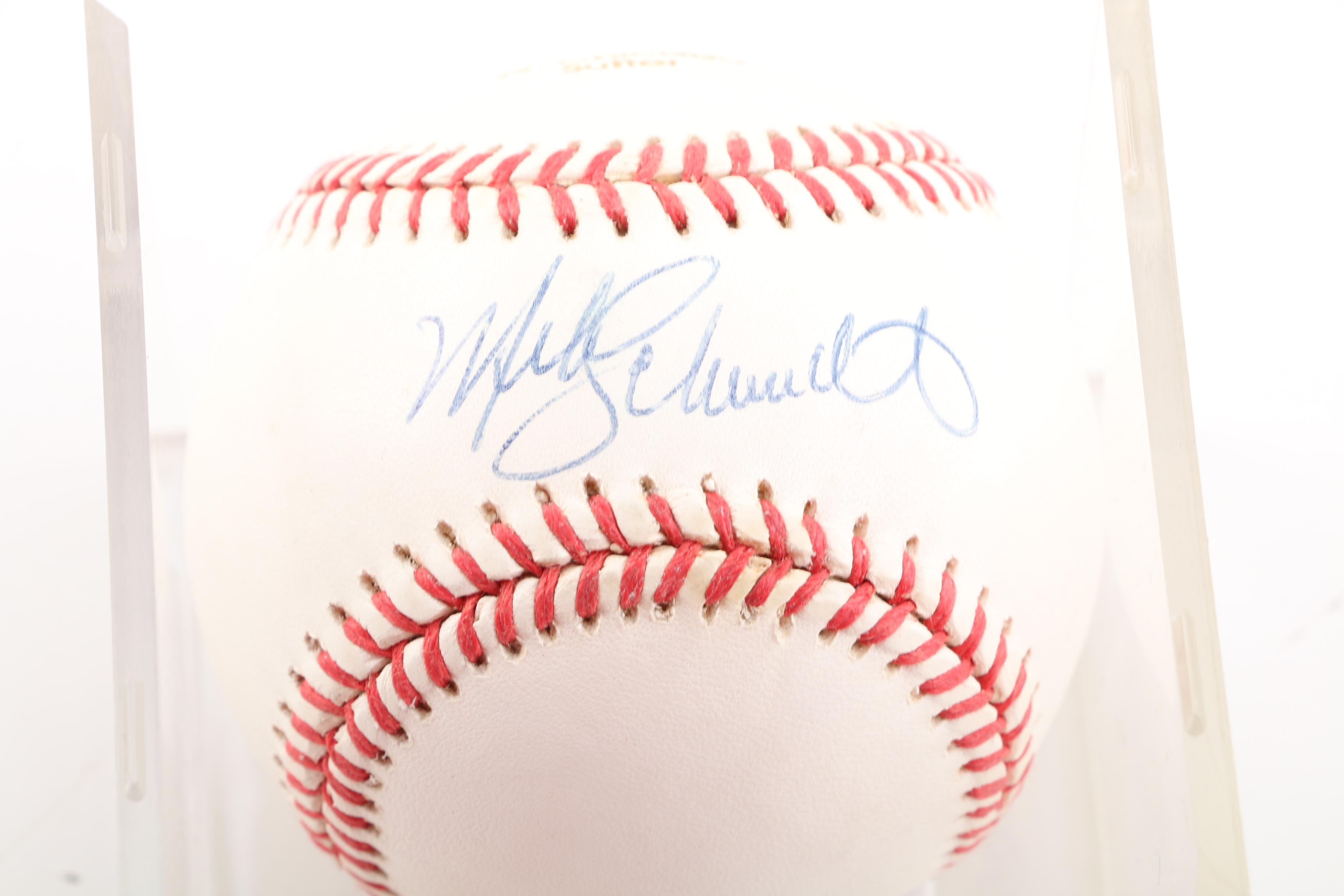 John Smoltz and Mike Schmidt Autographed Baseballs