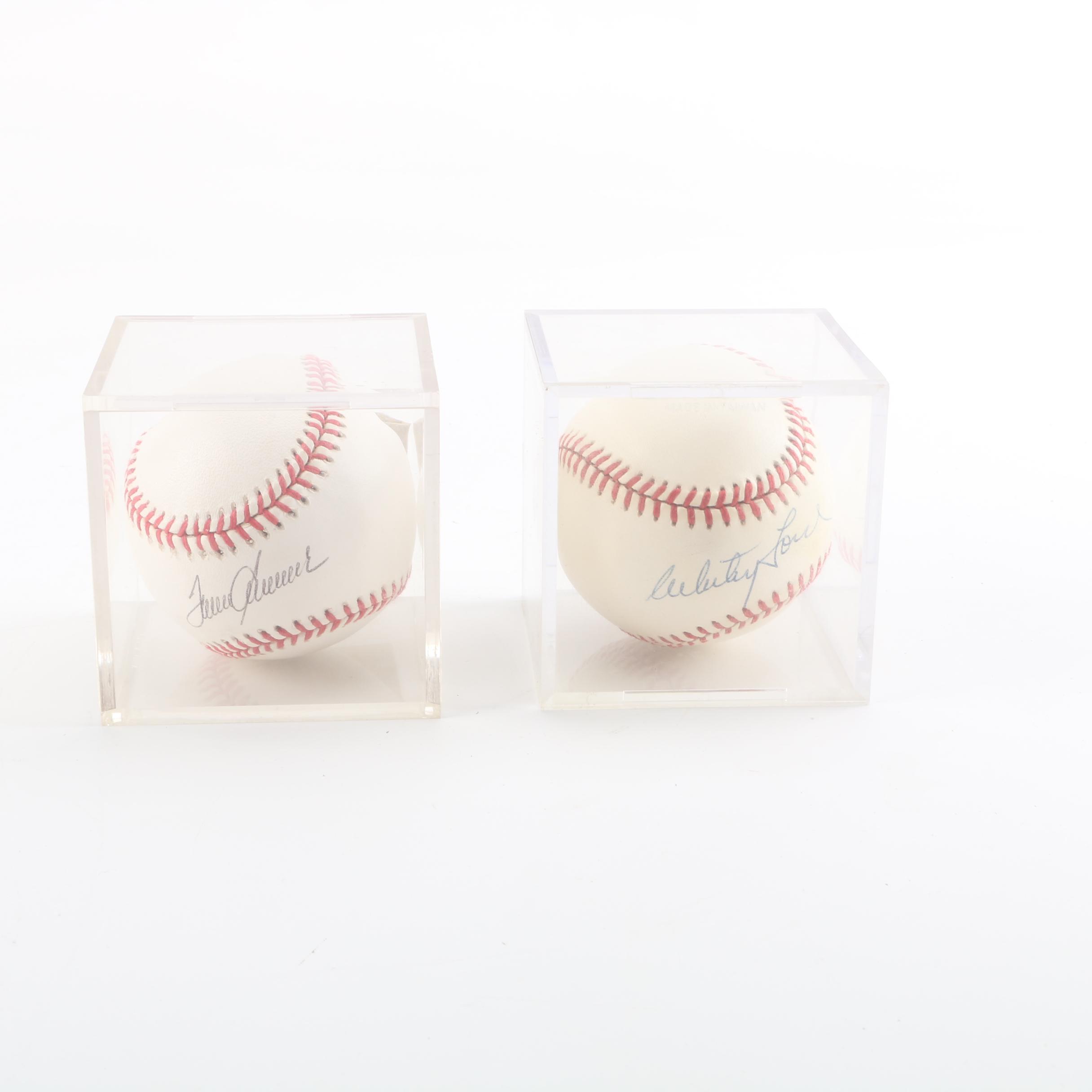 Tom Seaver and Whitey Ford Autographed Baseballs
