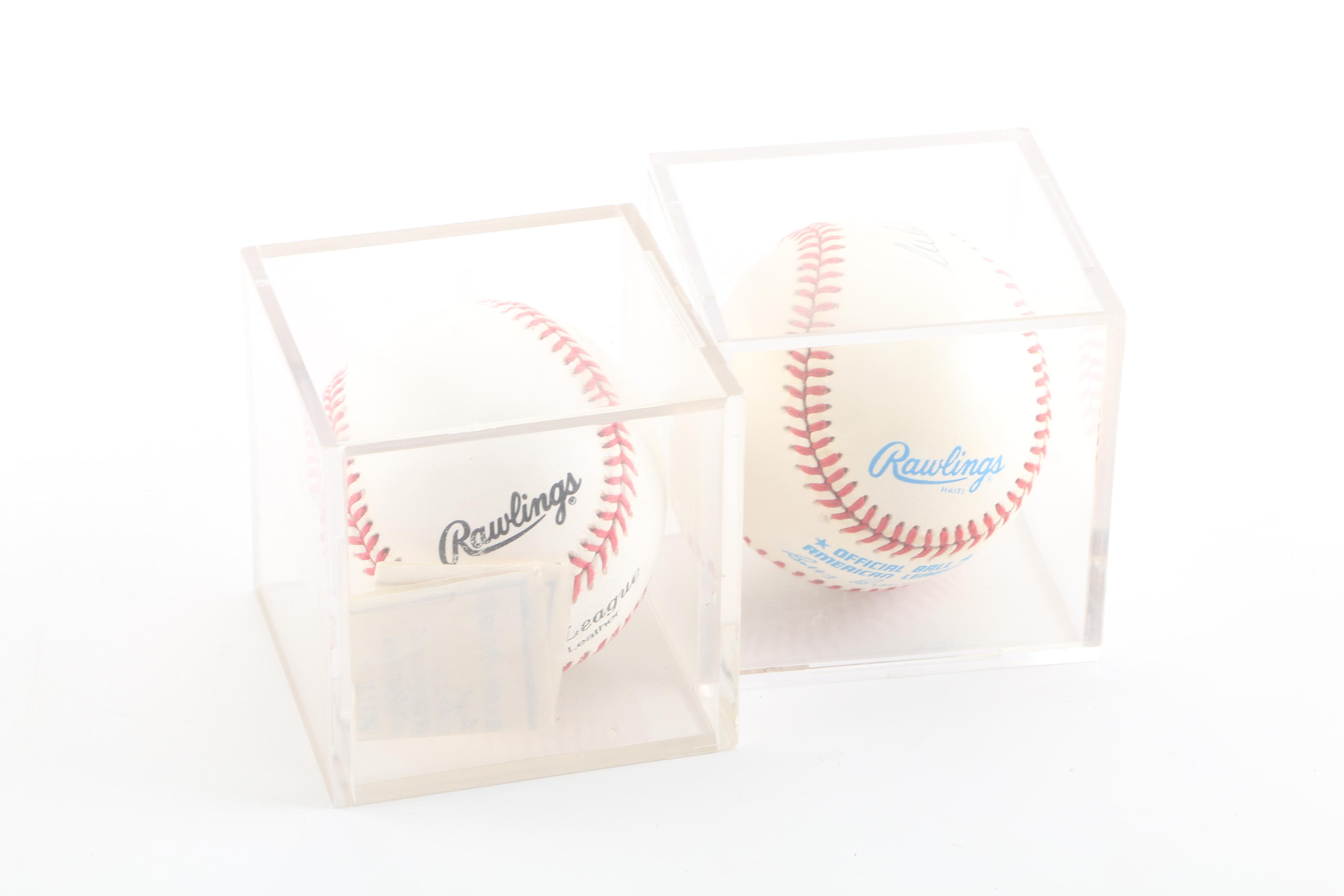 Tom Seaver and Whitey Ford Autographed Baseballs