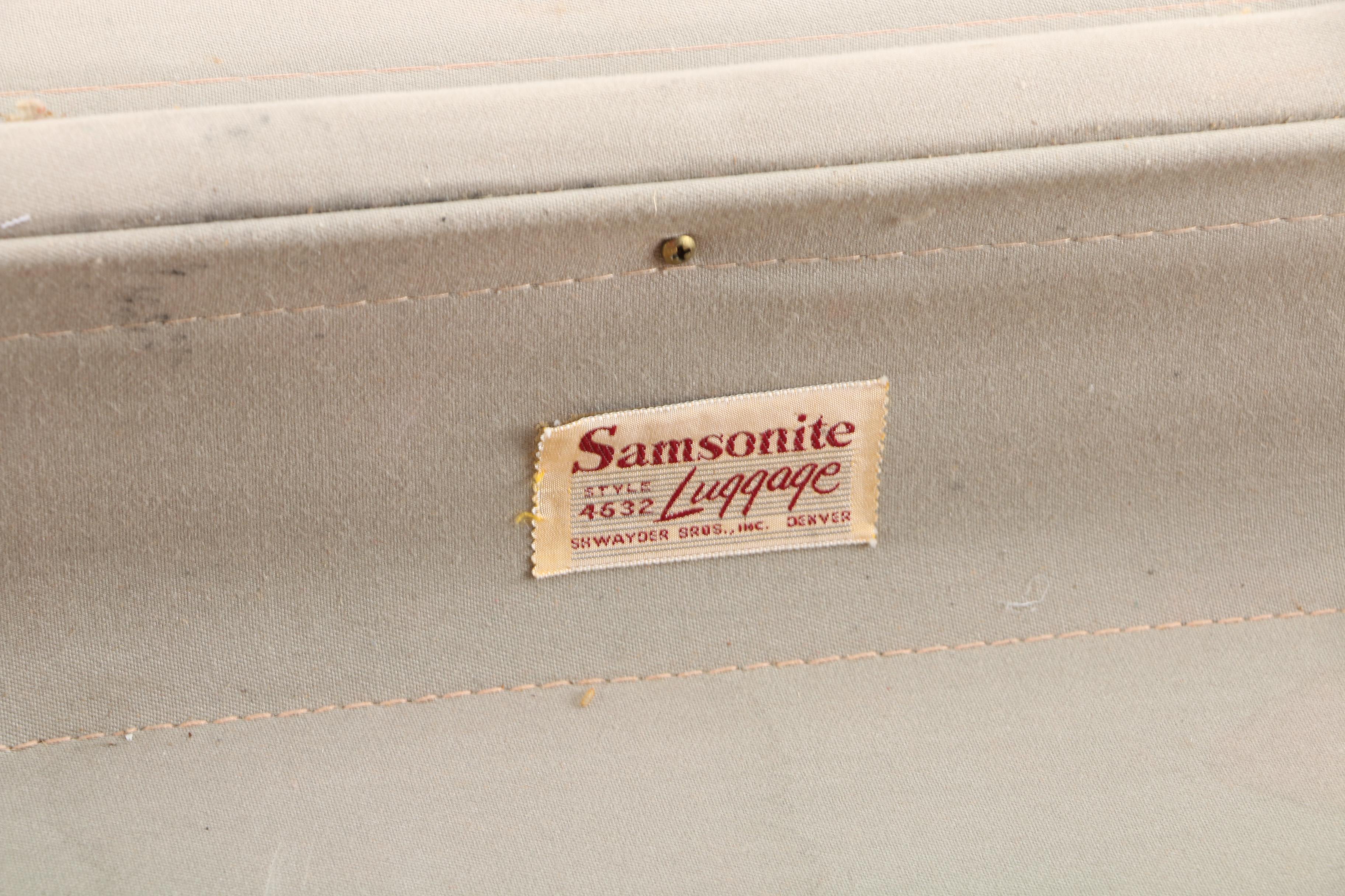 Vintage Samsonite and Cleghorn Suitcases