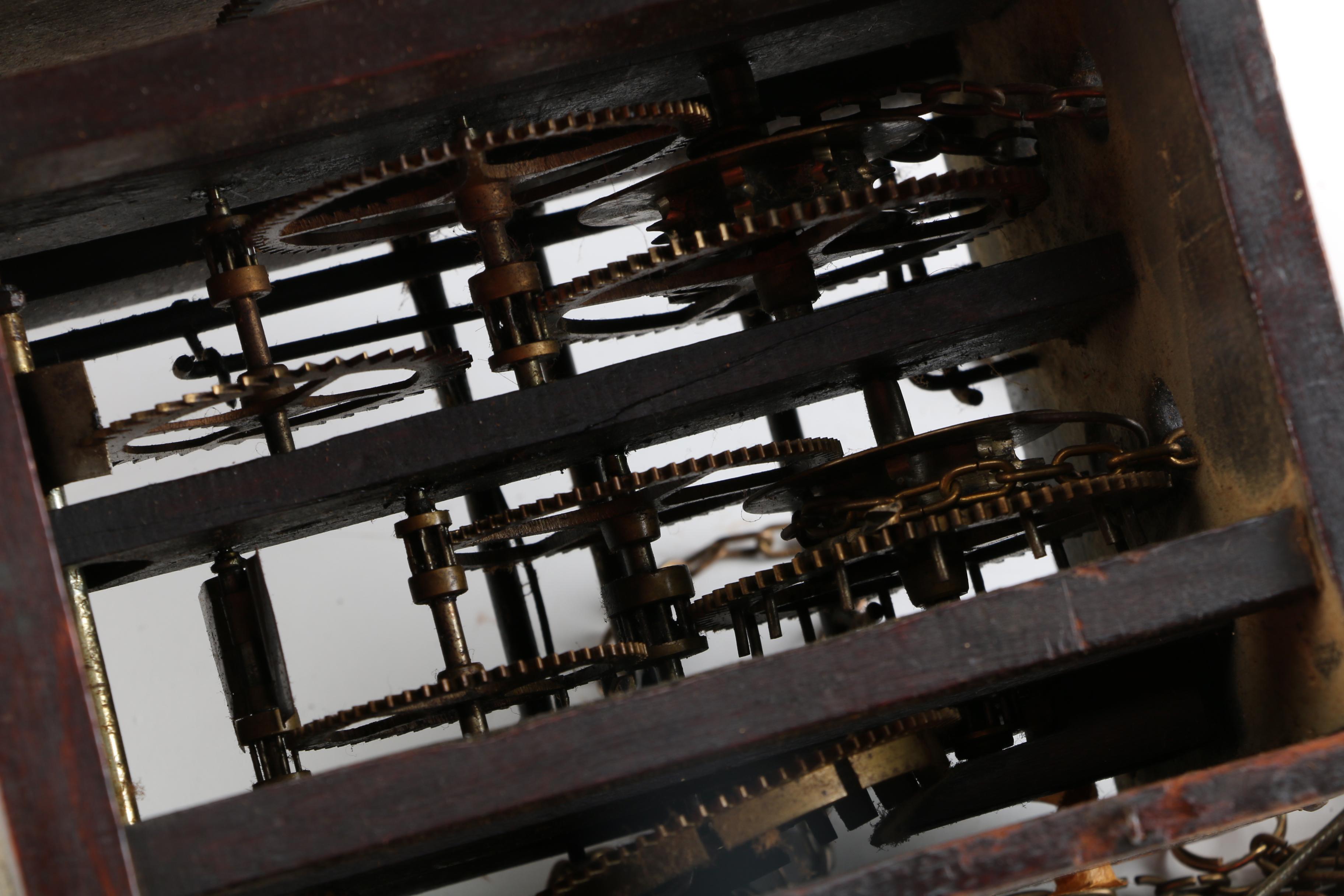 Vintage Wood and Brass Pendulum Wall Clock