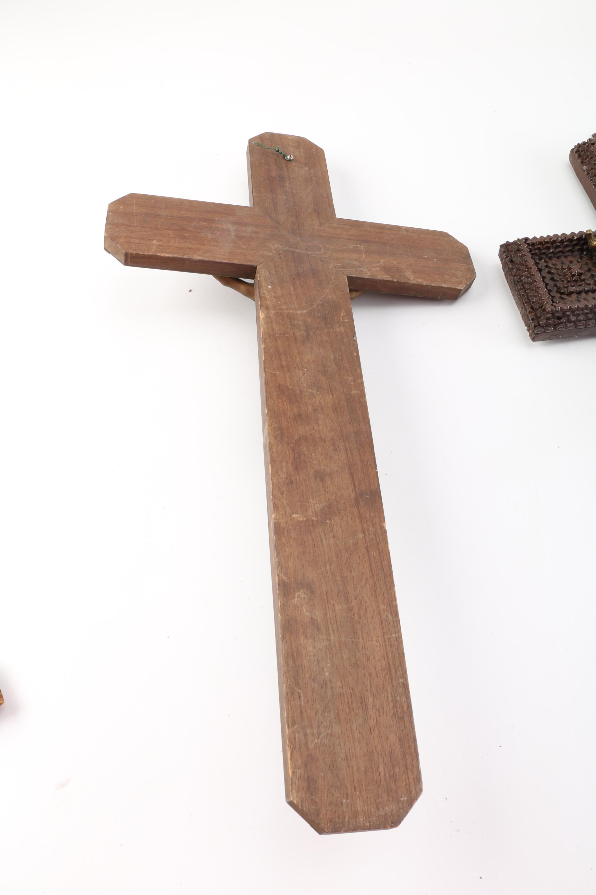 Vintage and Trap Art Crucifixes