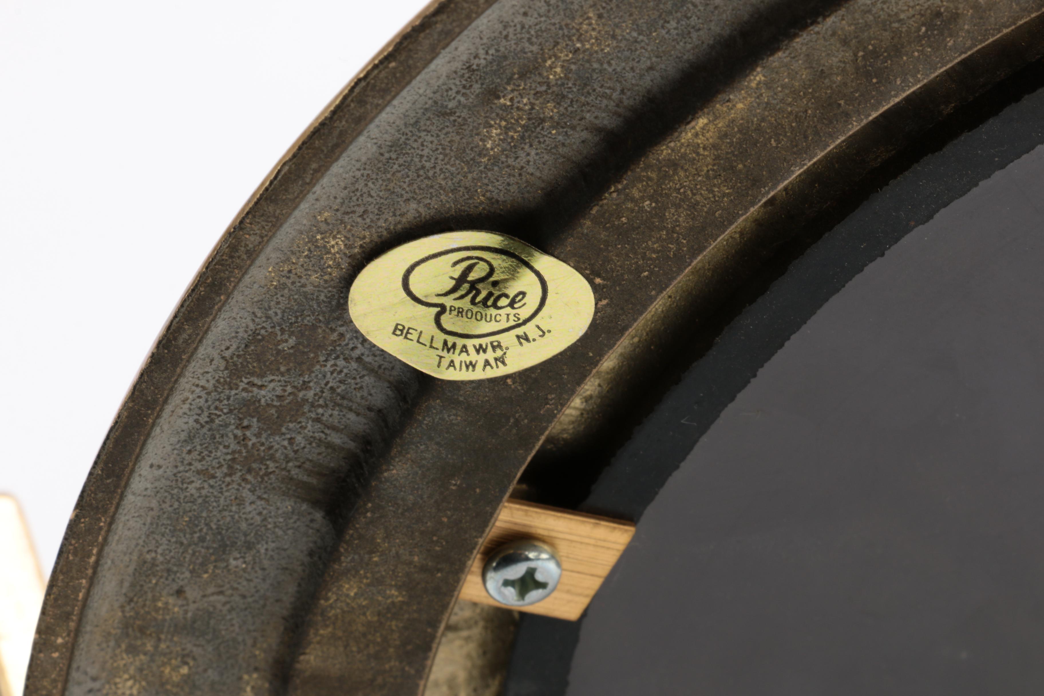 Pair of Solid Brass Porthole Mirrors