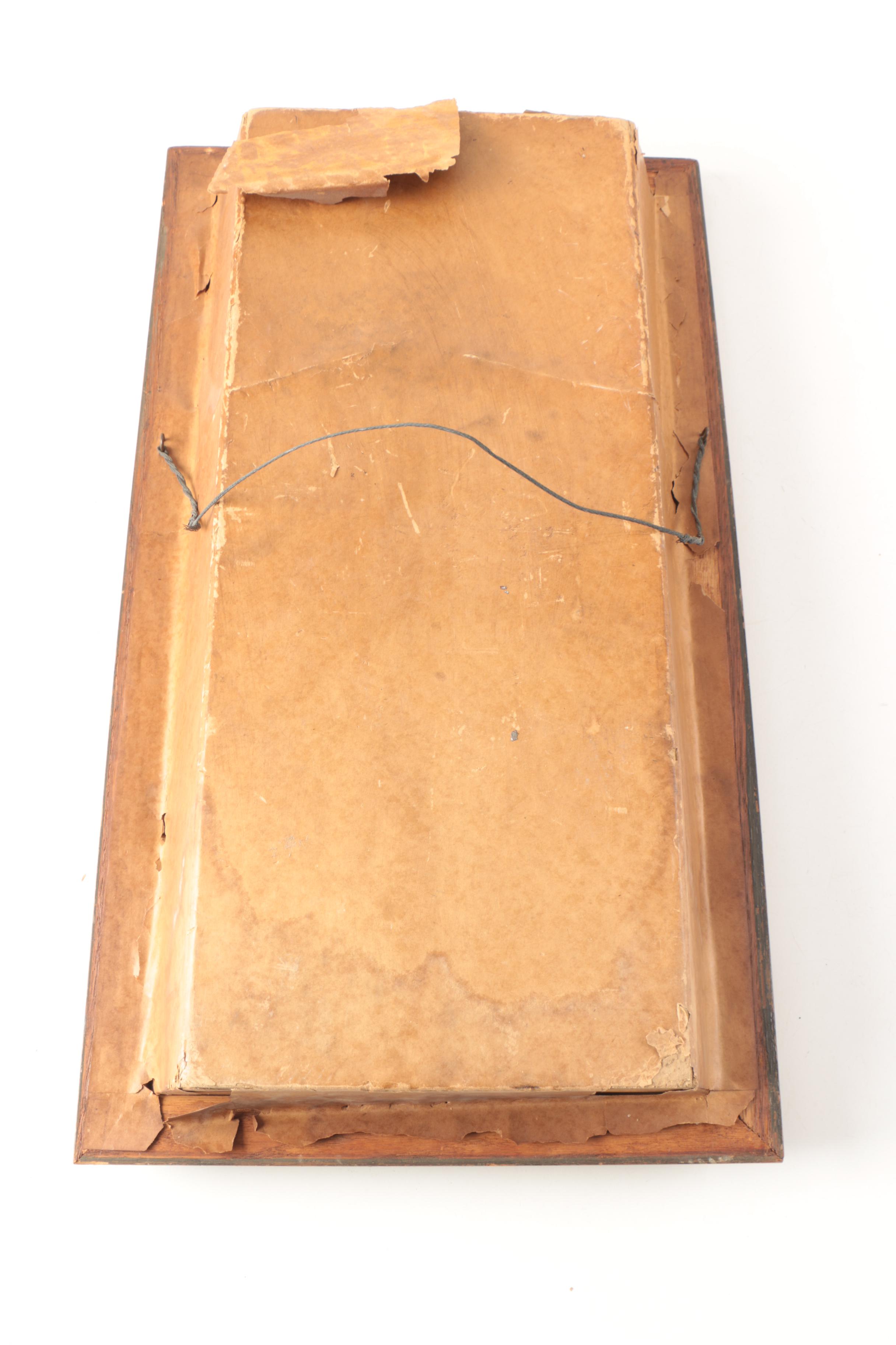 Antique Catholic Viaticum Last Rites and  Altar Cabinet