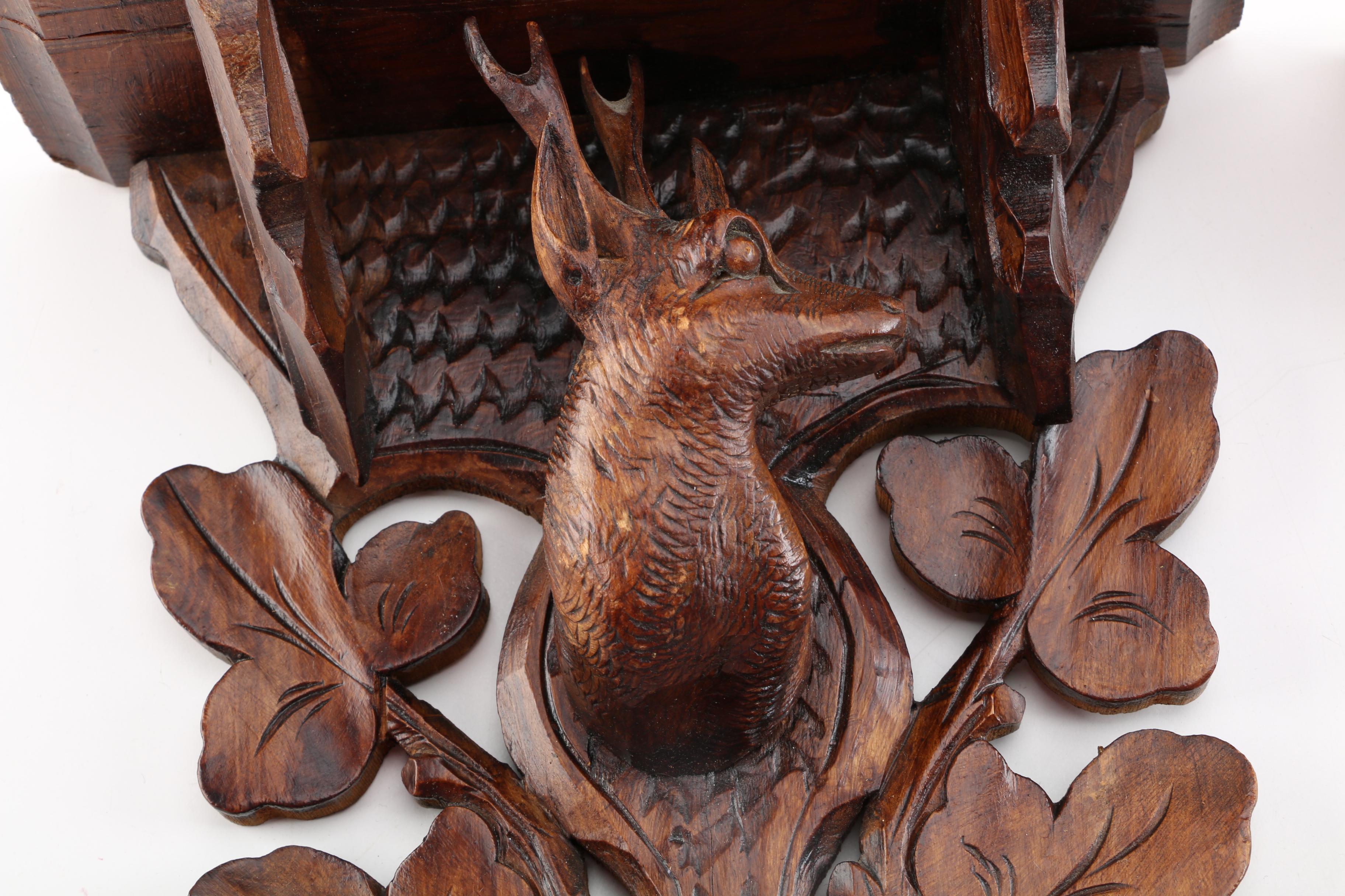 Carved Wood Wall Sconce Shelves