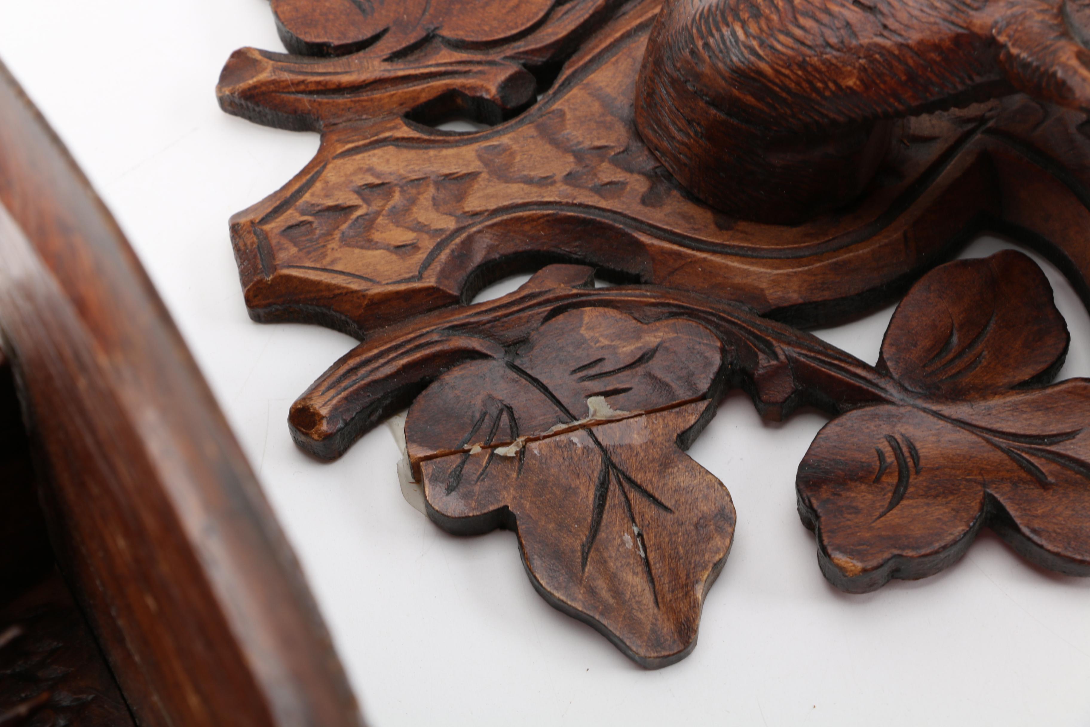 Carved Wood Wall Sconce Shelves