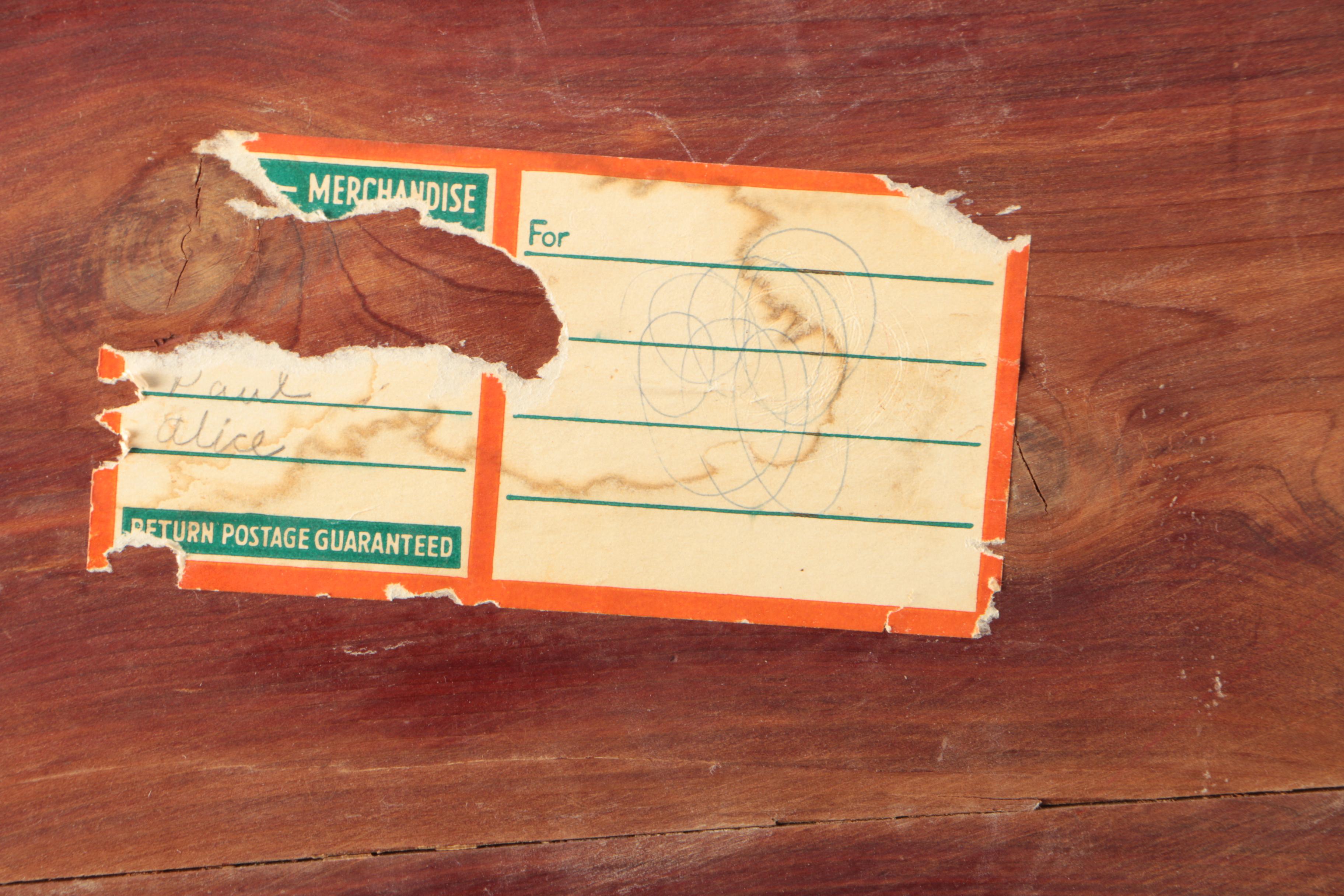 Die-Cast Replica Mailbox Coin Bank and Vintage Wooden Chest