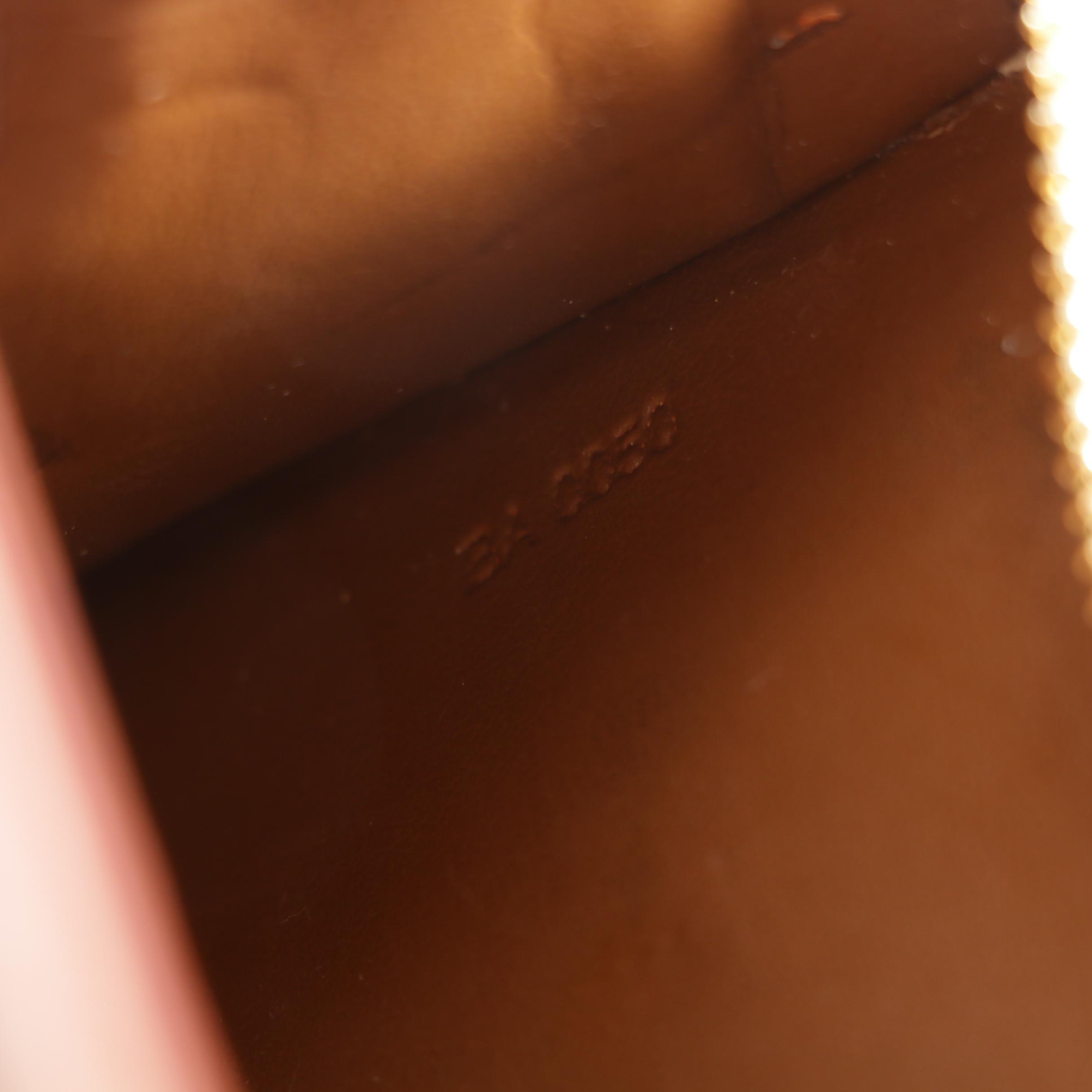 Louis Vuitton of Paris Forsyth Monogram Vernis Bronze Leather Handbag