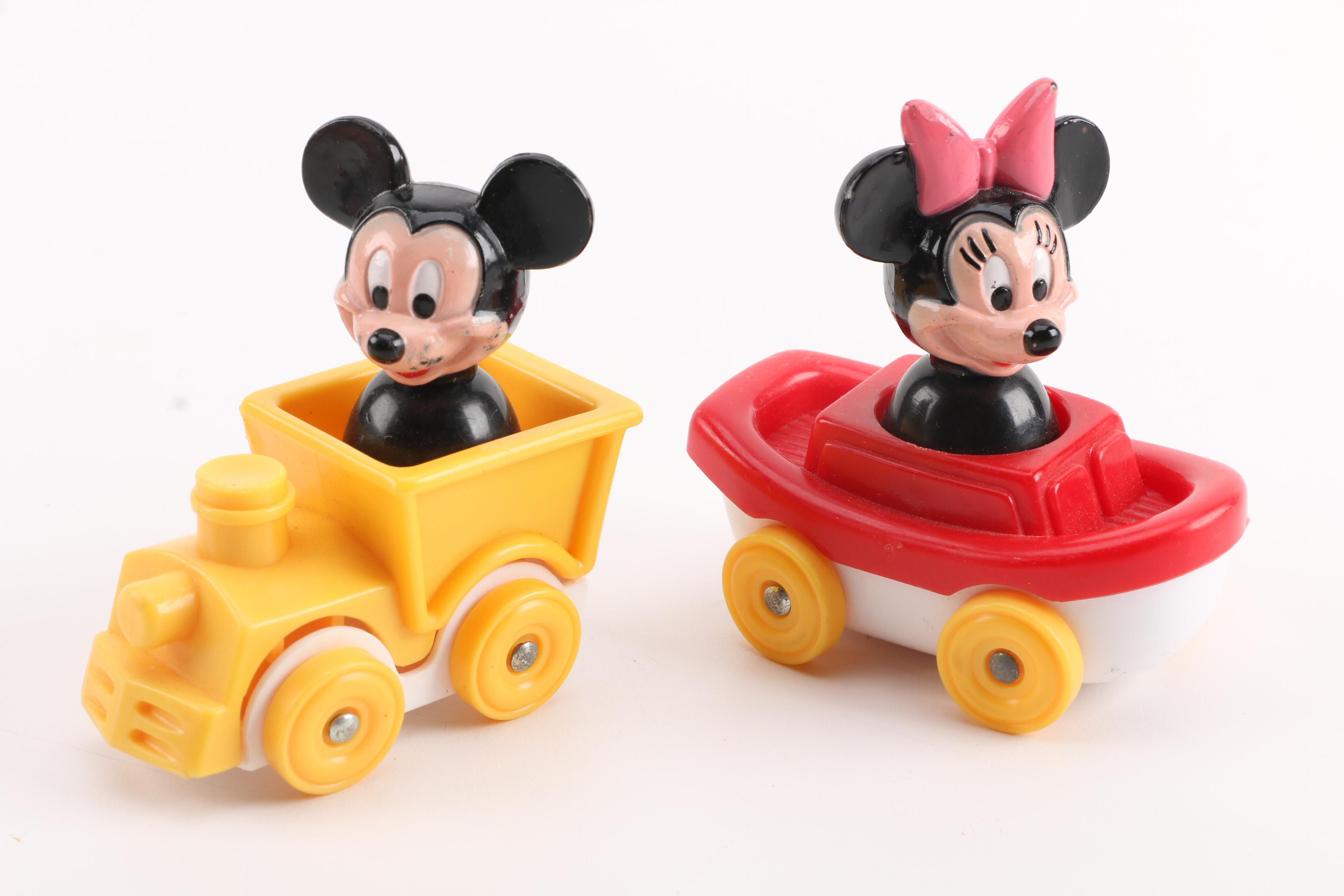 Disney and Peanuts Toys with Mickey and Minnie Mouse and Charlie Brown