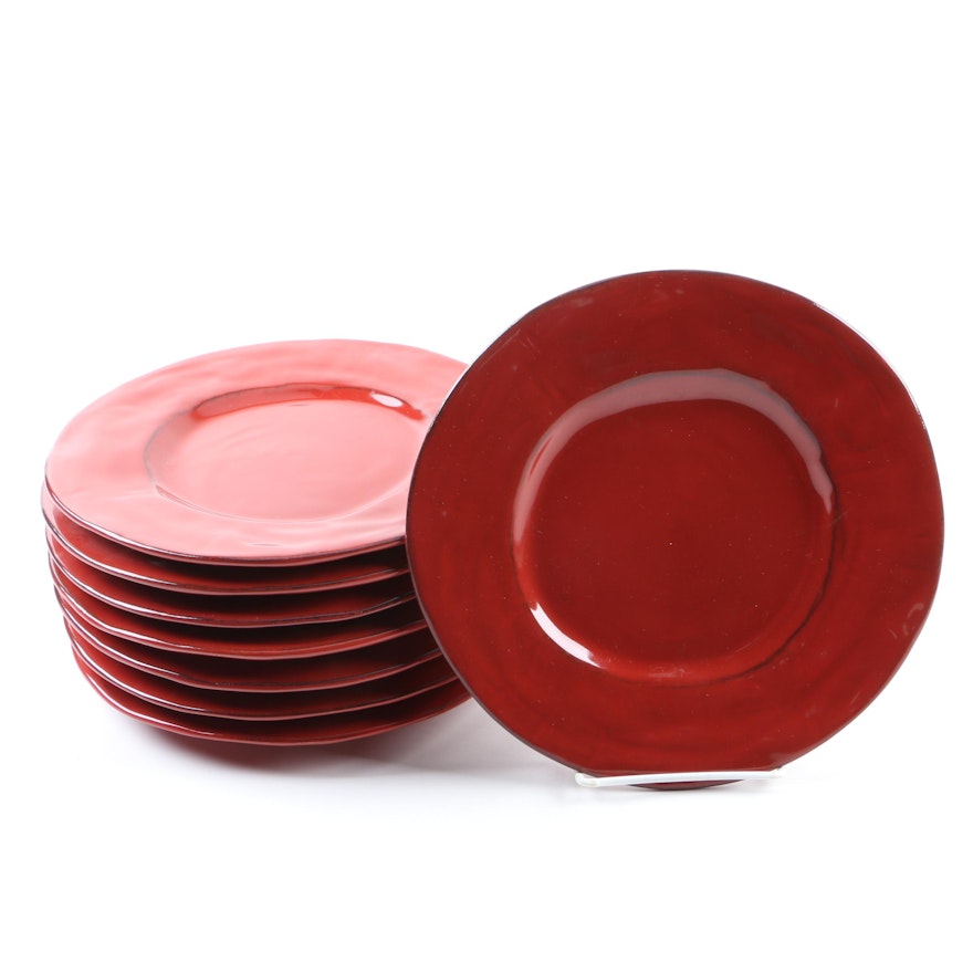 Pier1 "Nuevo Organic Rosso" Earthenware Plates