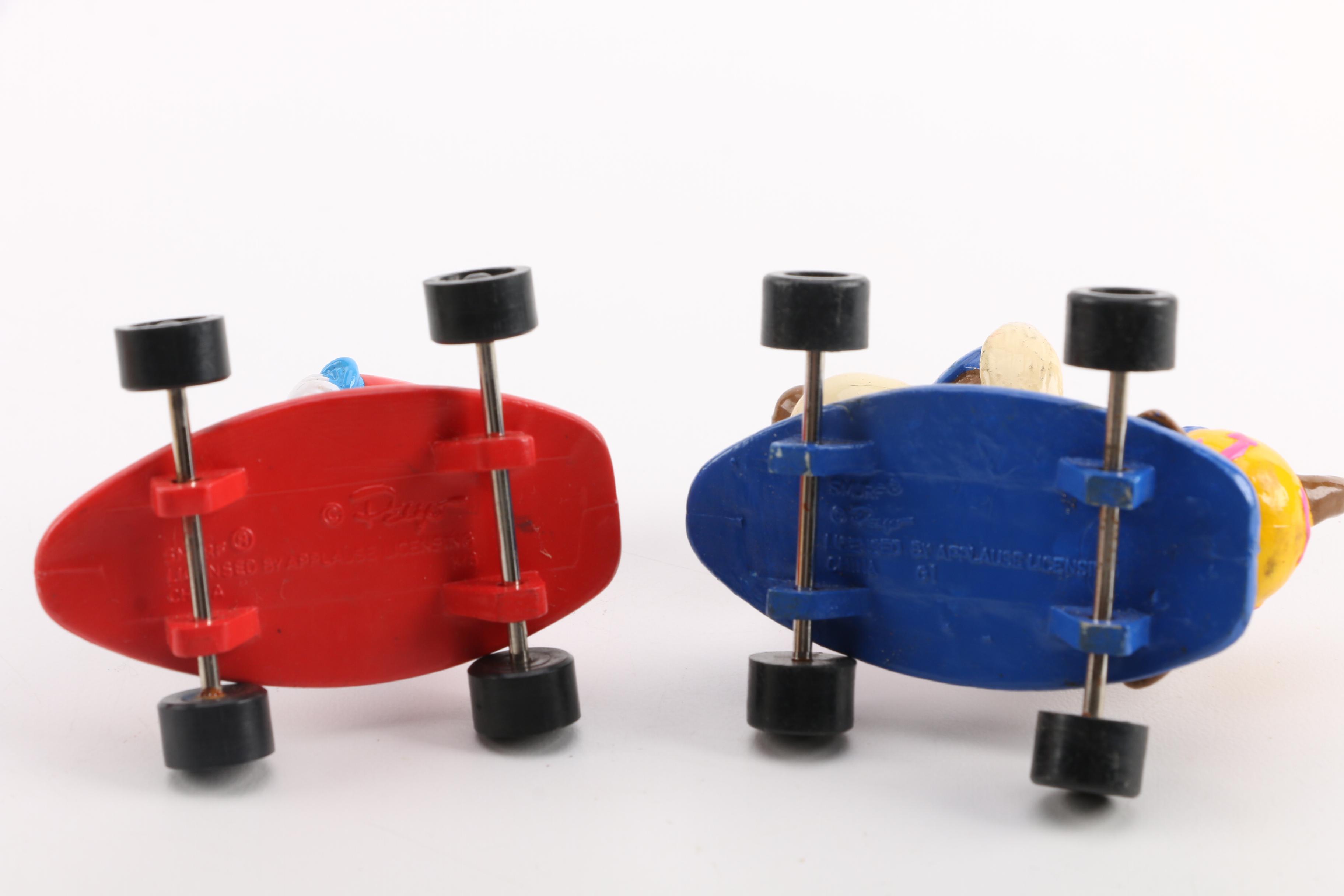 Plastic Toys Including Disney and The Smurfs