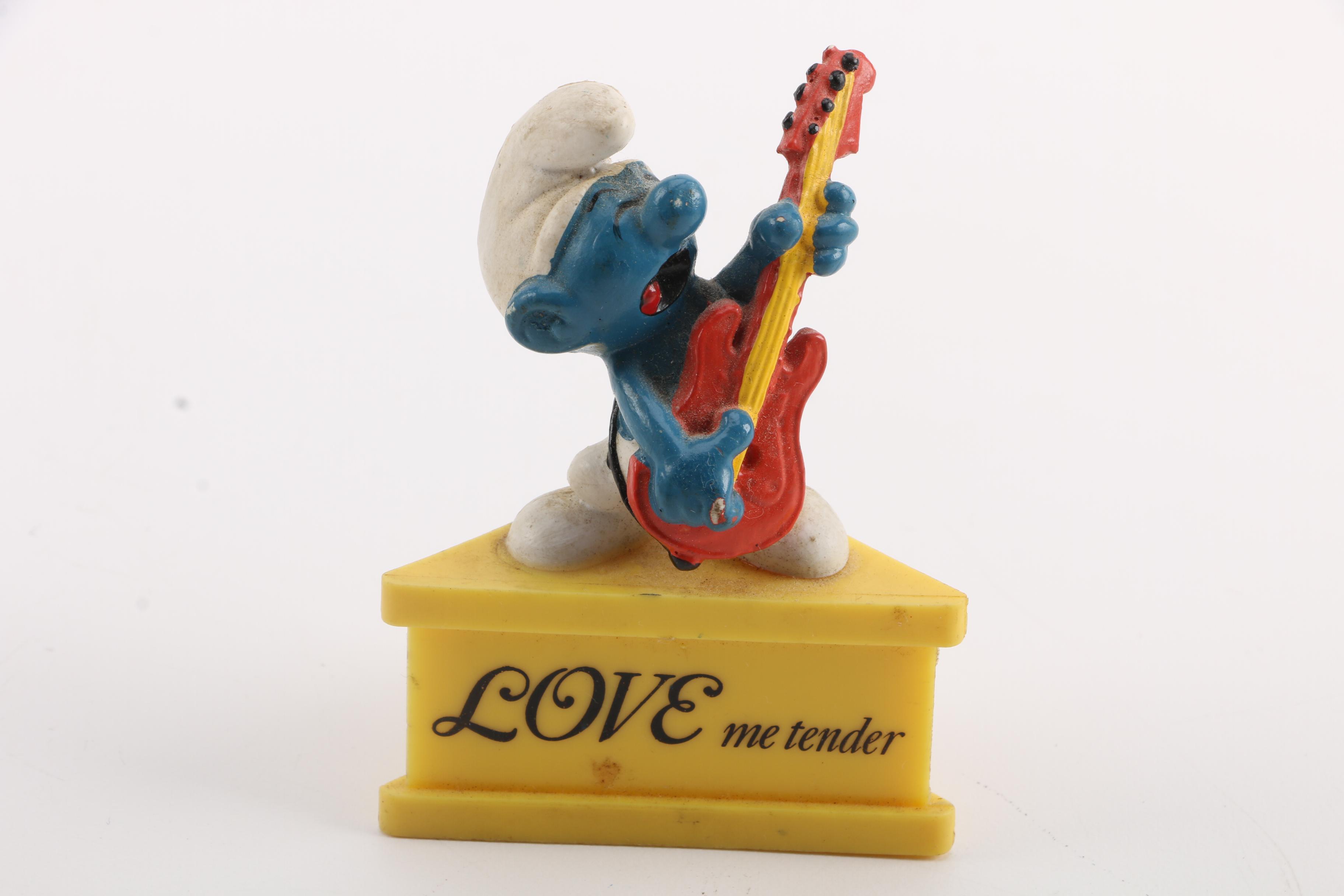 Plastic Toys Including Disney and The Smurfs