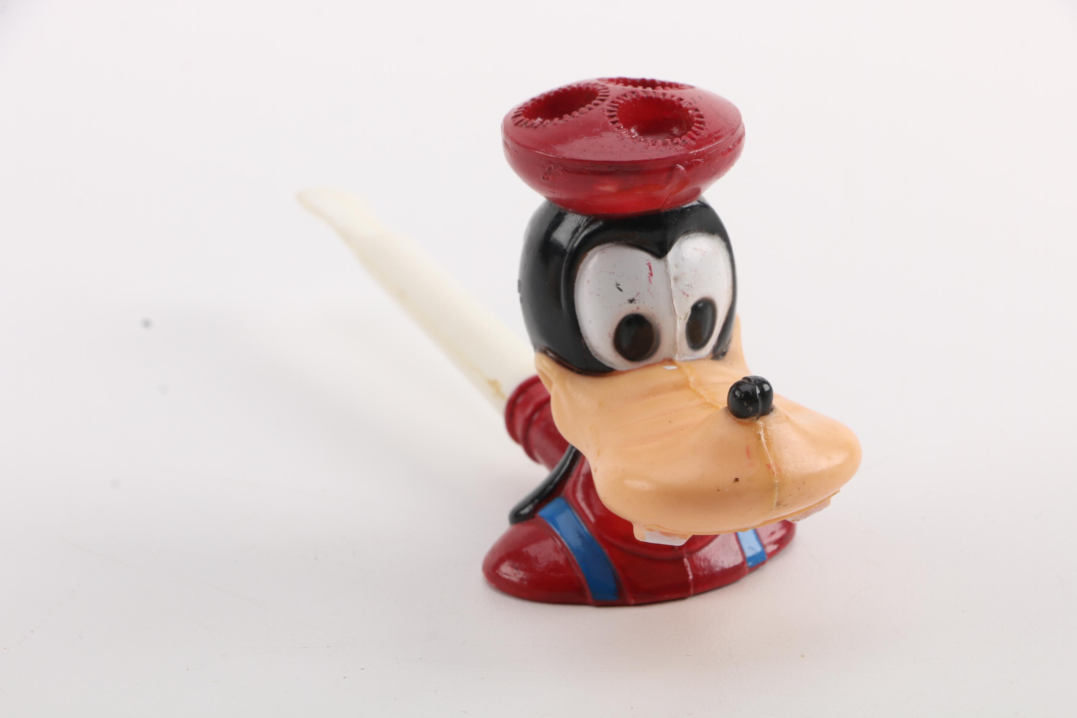 Plastic Toys Including Disney and The Smurfs