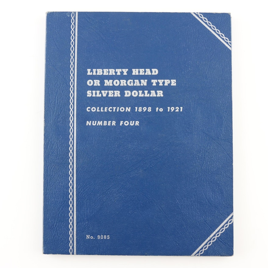 Group of 24 Silver Morgan Dollars in a Whitman Folder