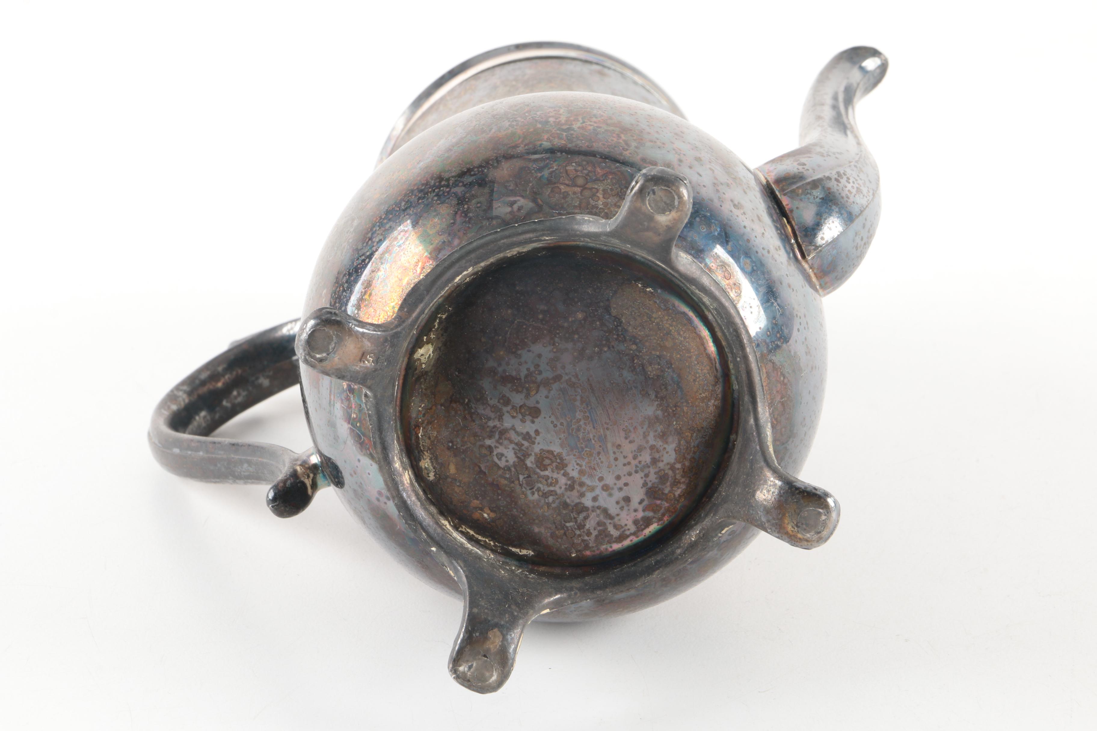 International Silver Co. Silver-Plated Coffee Pot with Gorham Creamer