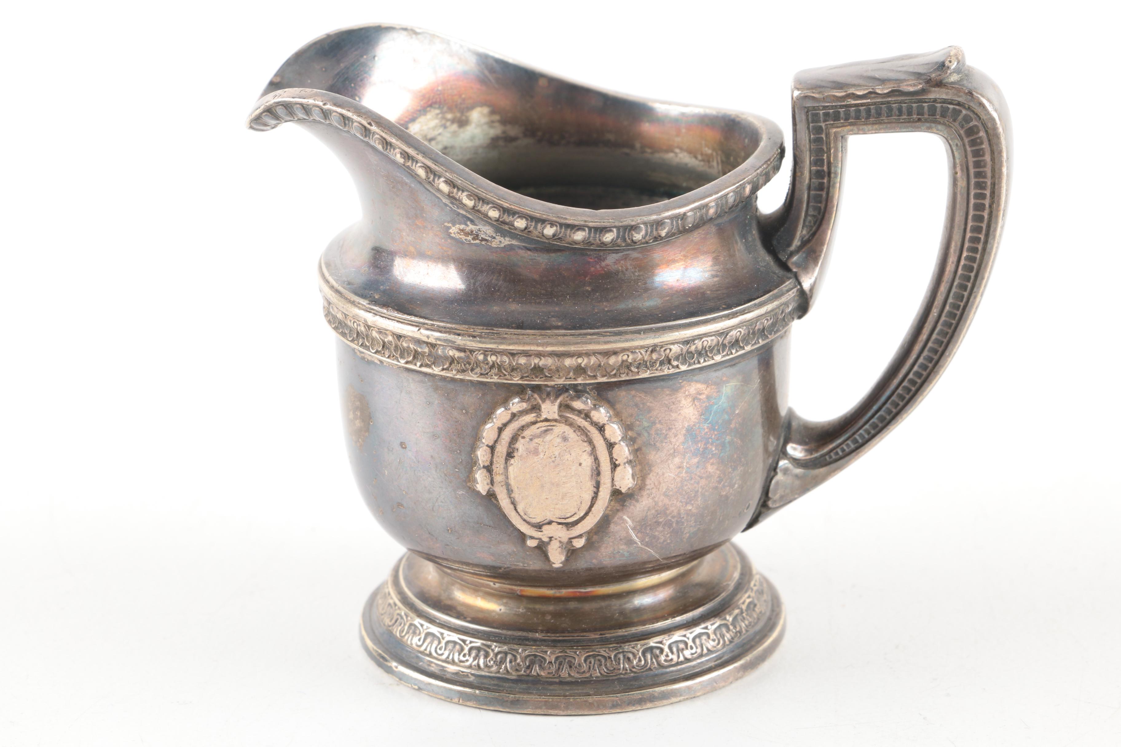 International Silver Co. Silver-Plated Coffee Pot with Gorham Creamer