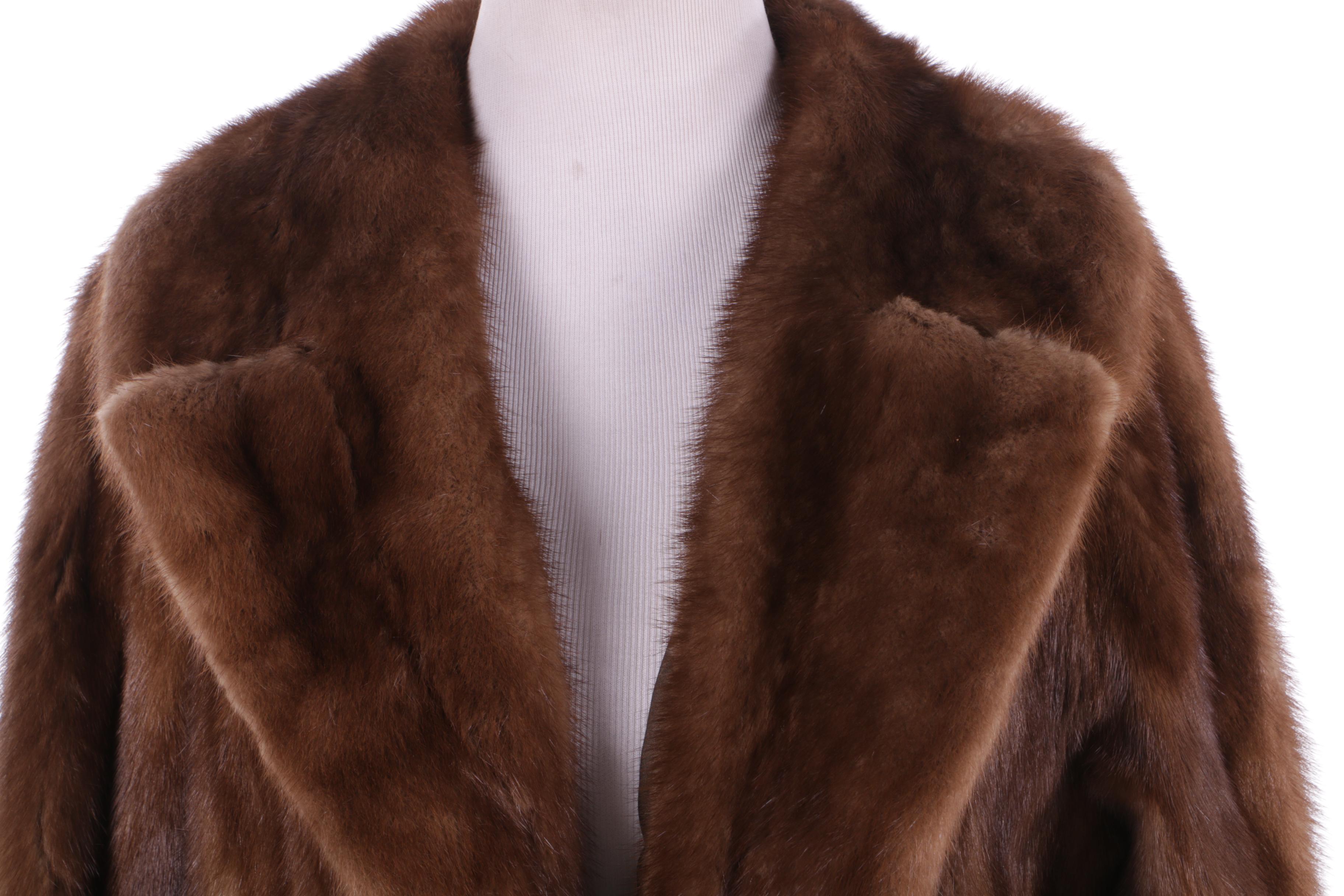Women's Vintage Ben Spector Brown Mink Fur Coat