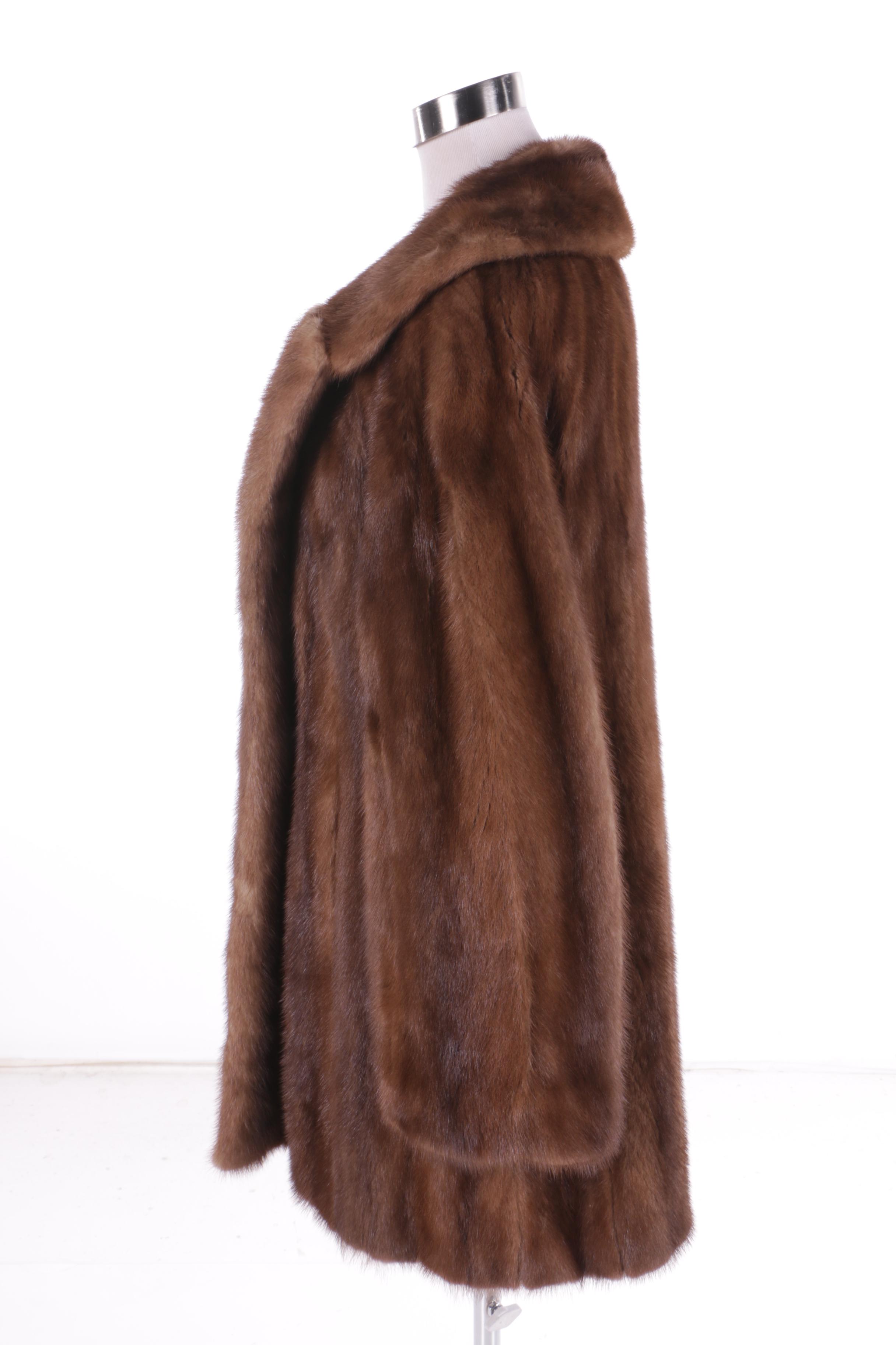 Women's Vintage Ben Spector Brown Mink Fur Coat
