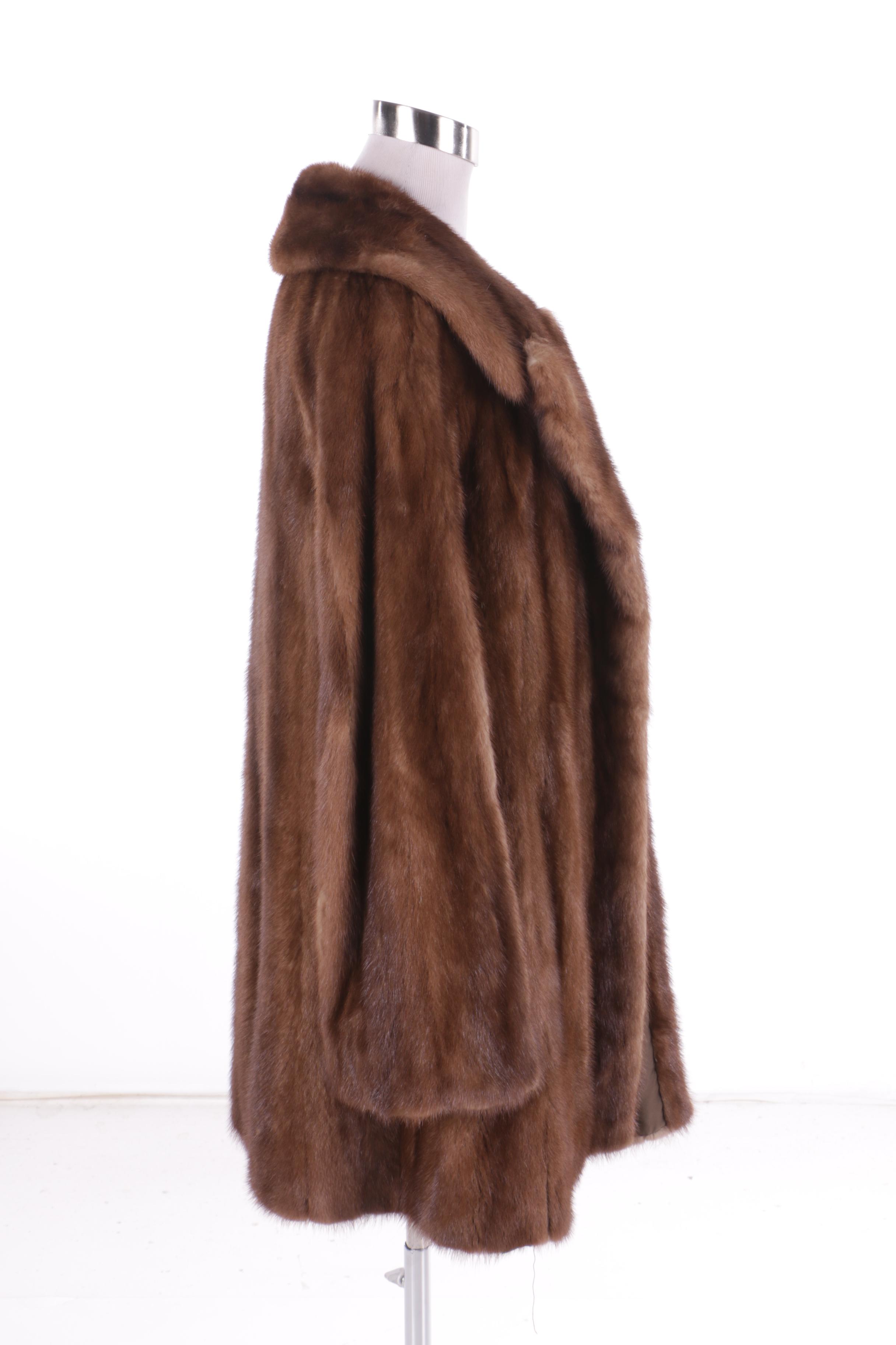 Women's Vintage Ben Spector Brown Mink Fur Coat