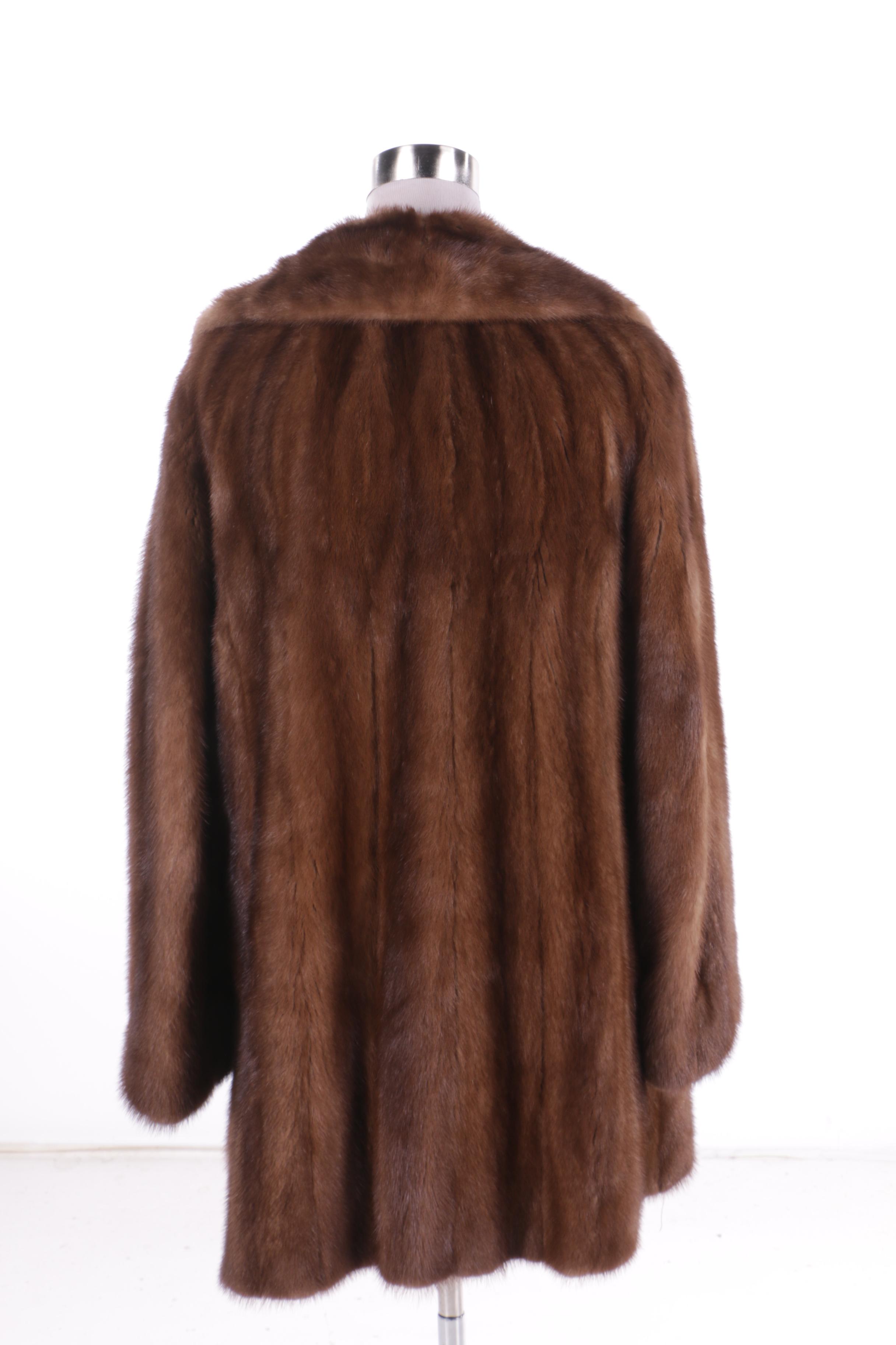 Women's Vintage Ben Spector Brown Mink Fur Coat