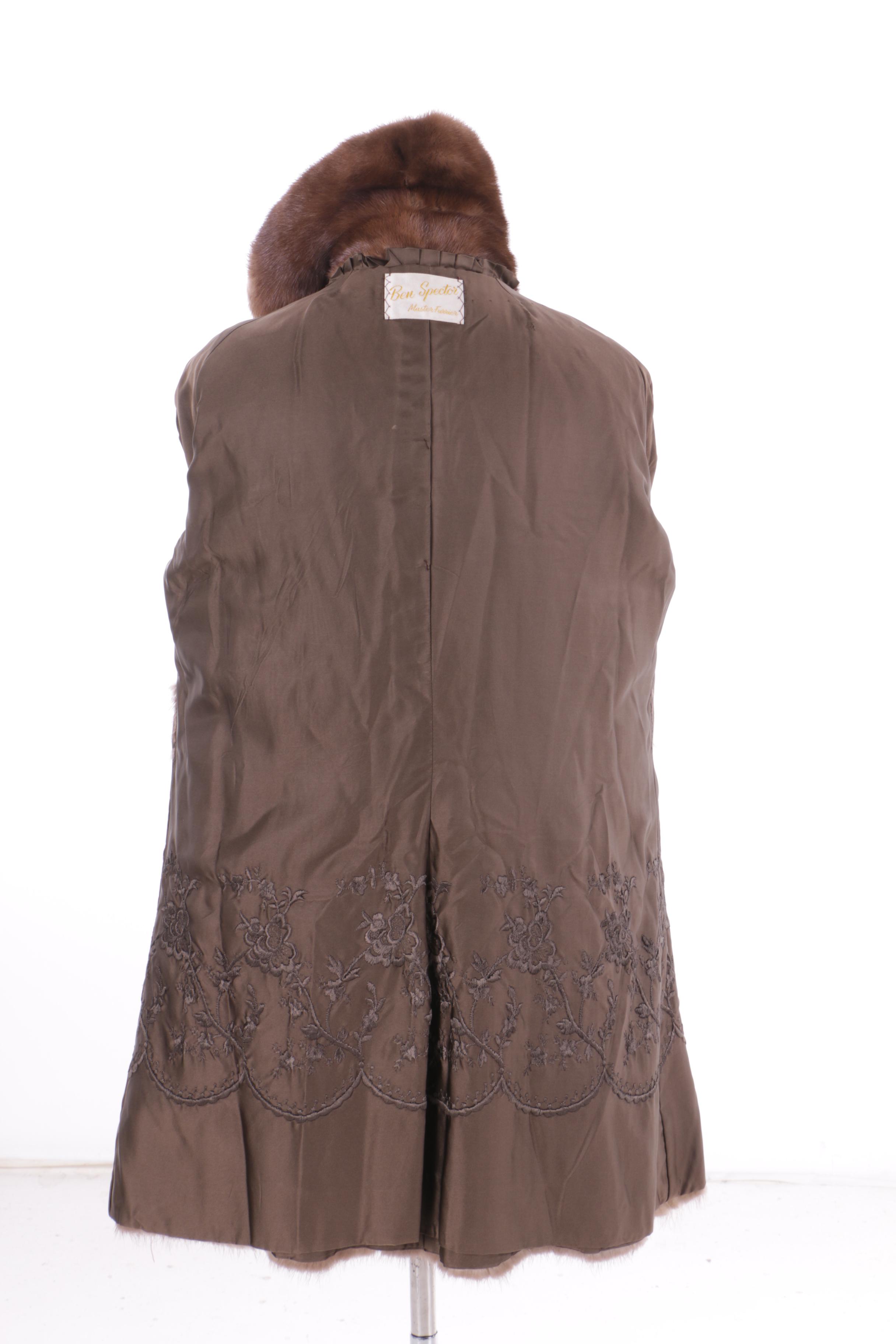 Women's Vintage Ben Spector Brown Mink Fur Coat