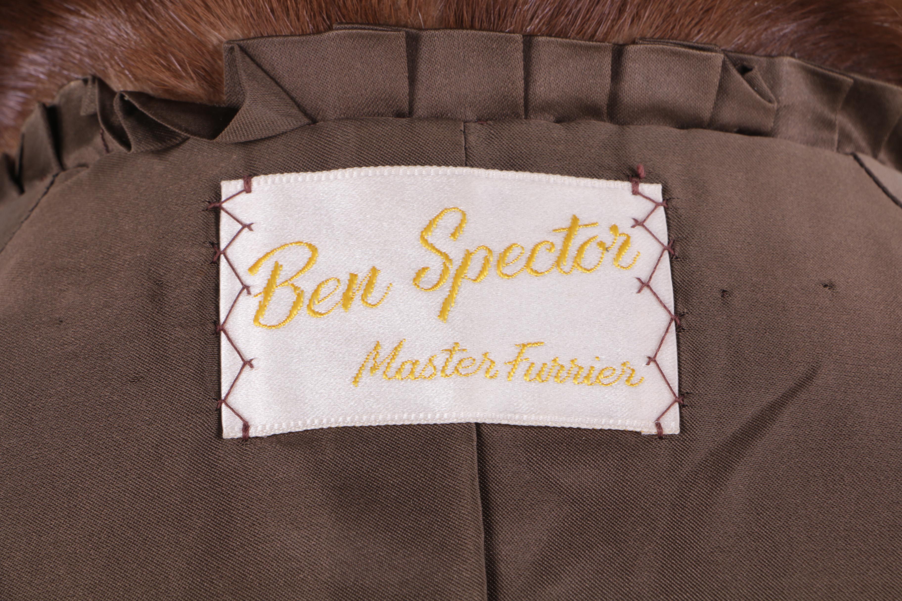 Women's Vintage Ben Spector Brown Mink Fur Coat