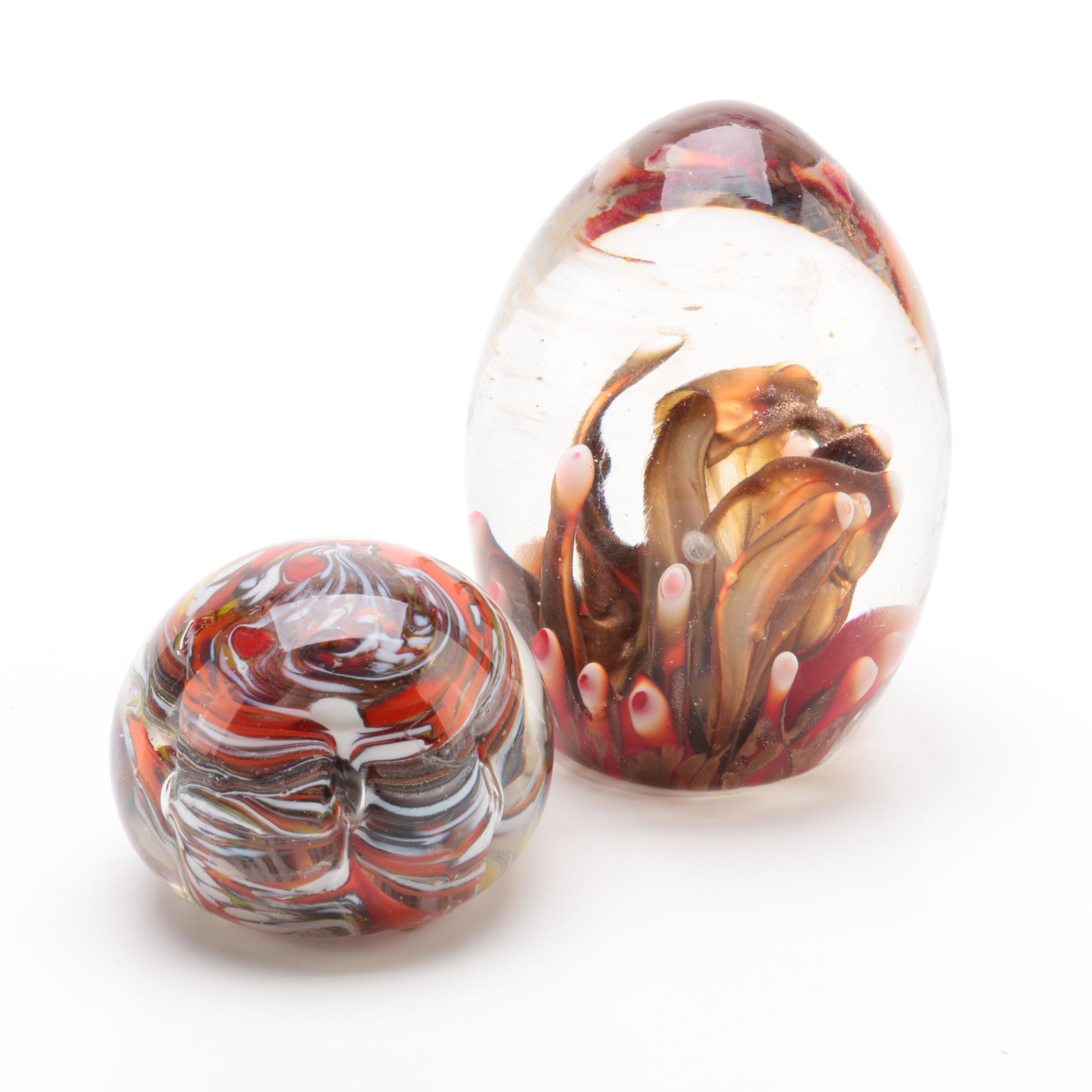 Handmade Italian Art Glass Paperweights