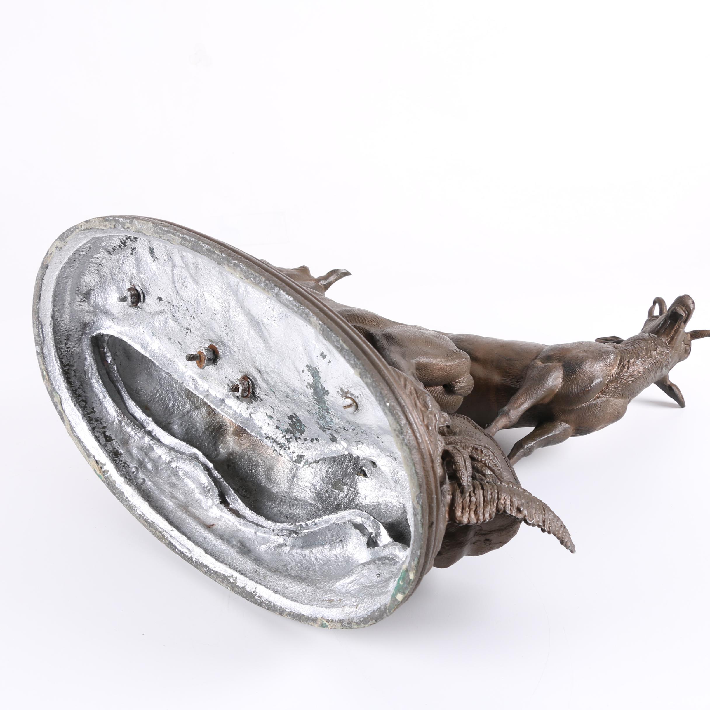 Spelter Sculptures of Deer