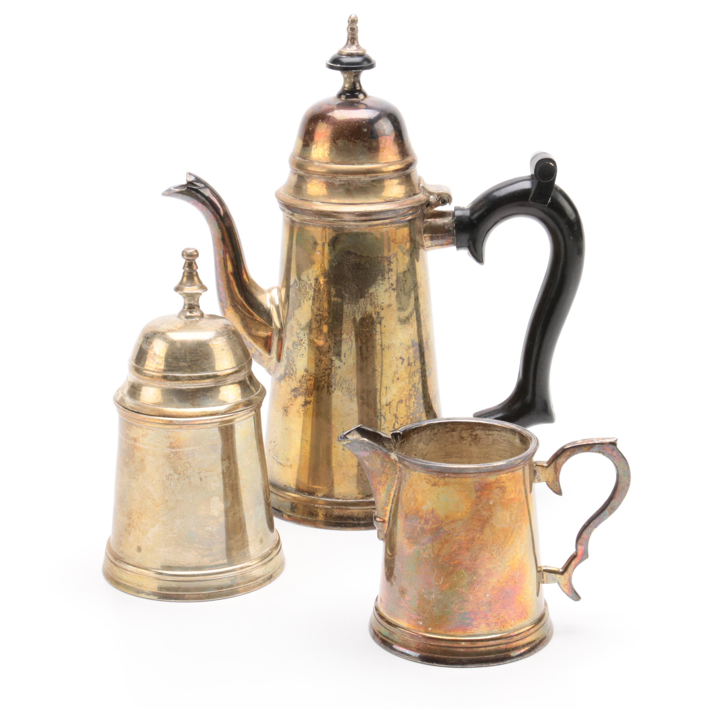 Leonard Silver Mfg. Co. Silver-Plated Coffee Service