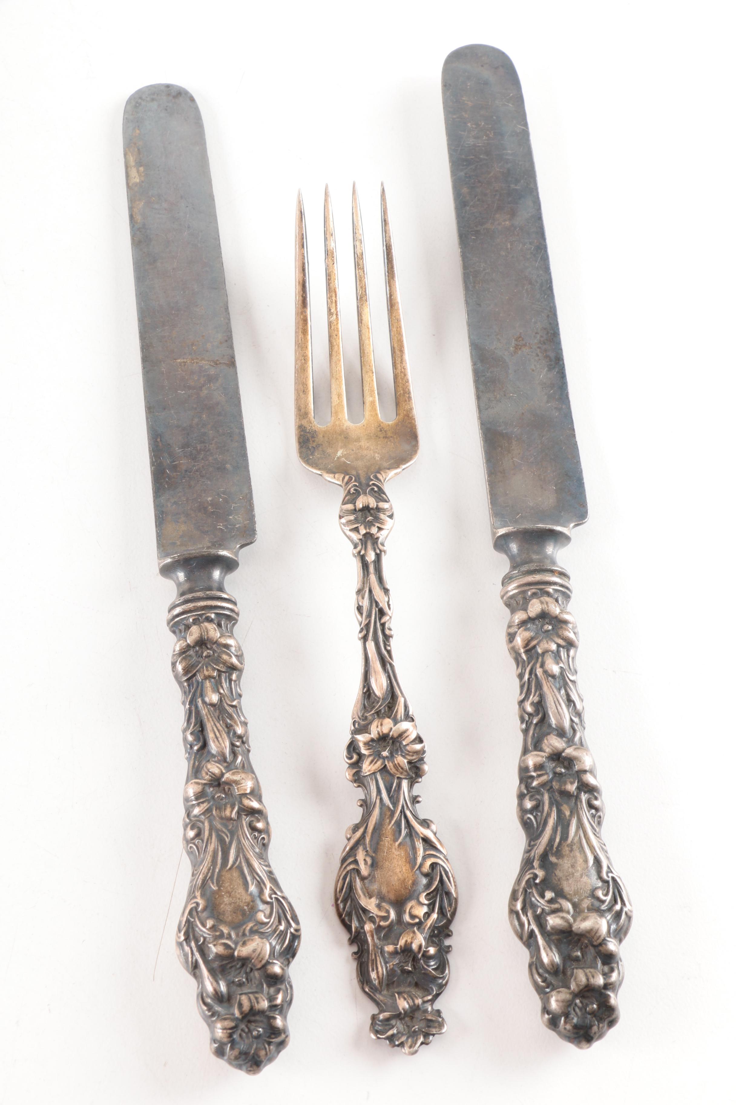 Whiting Mfg. Co. "Lily" and Other Sterling Silver Flatware