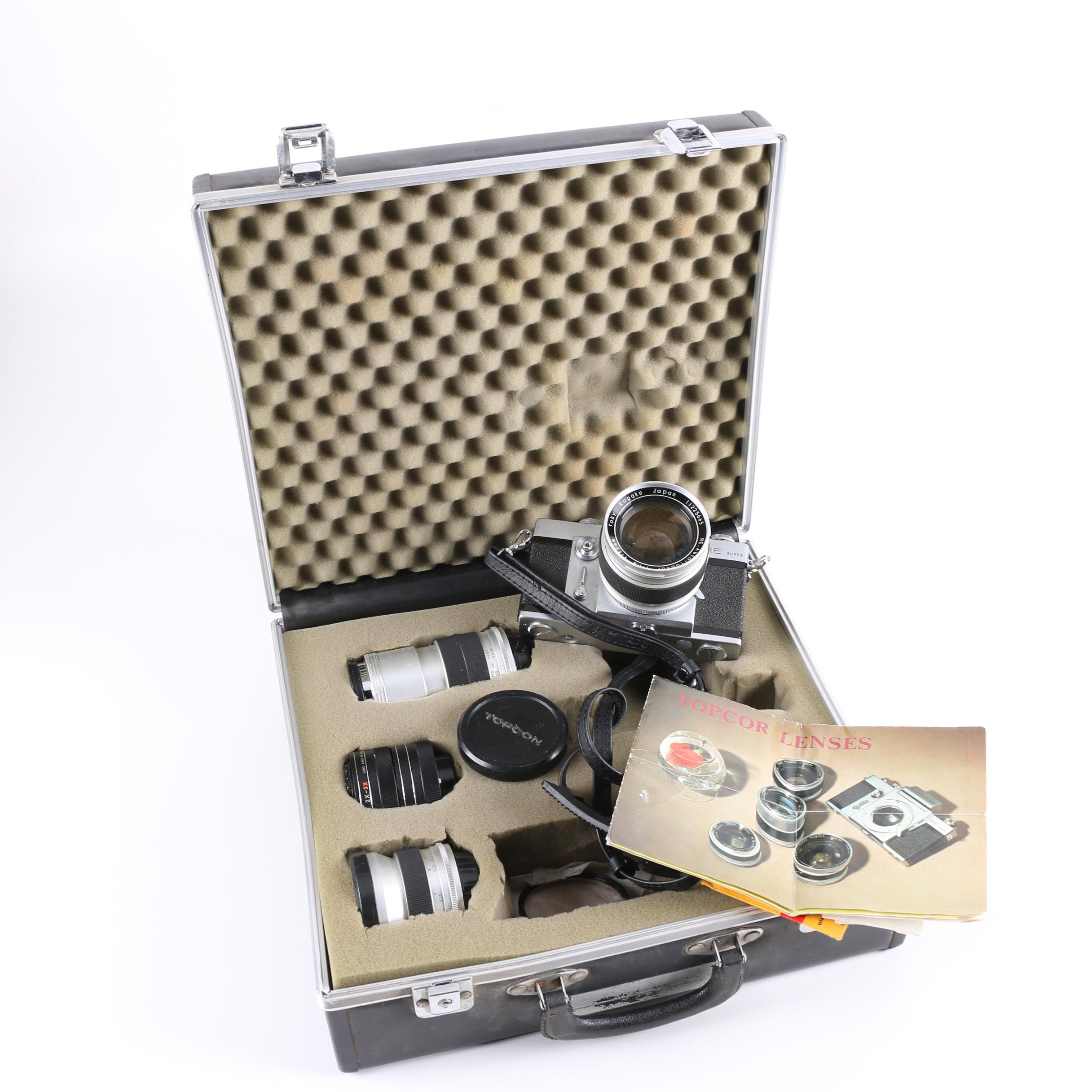 Topcon RE Super Camera with Case