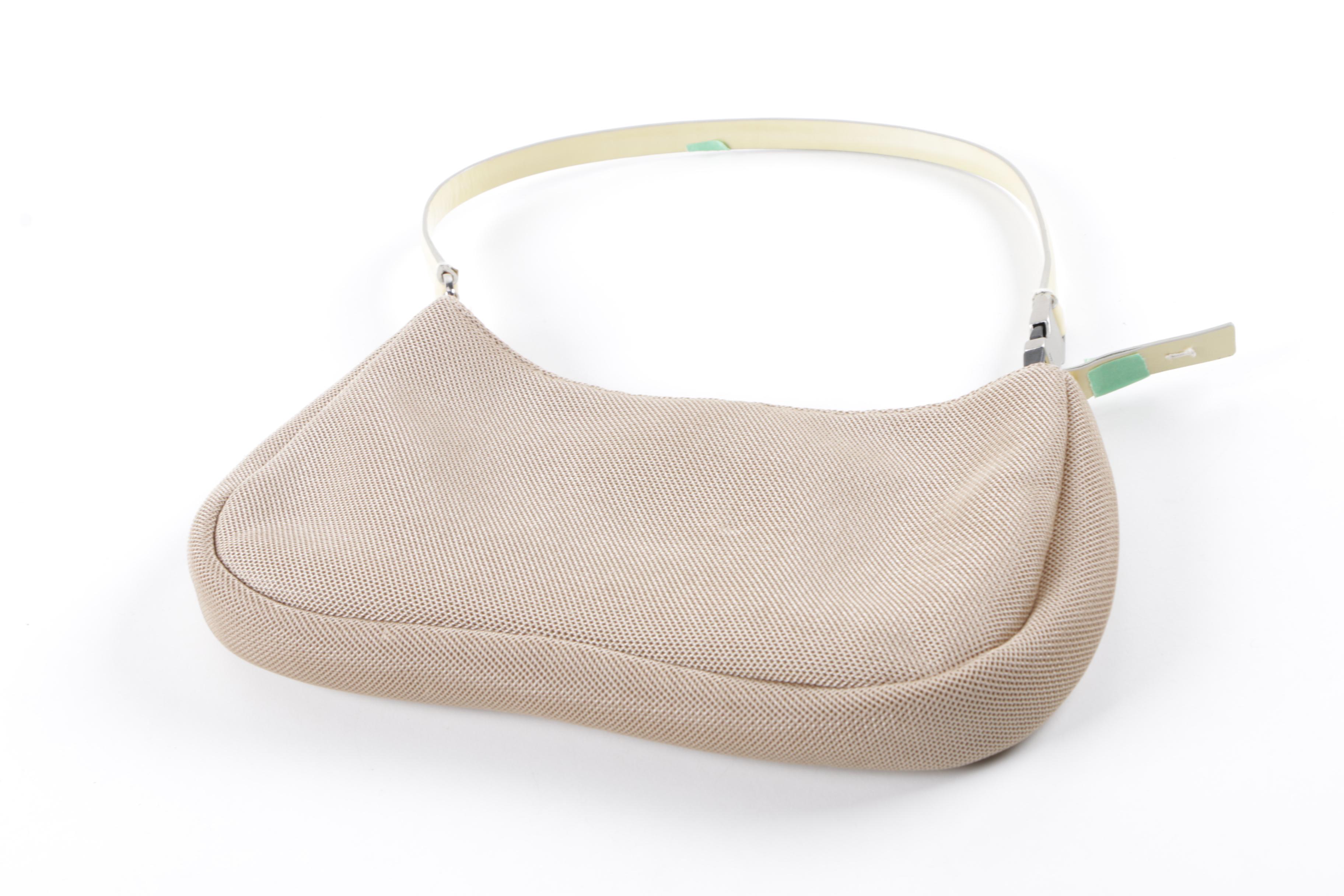 Prada Iridescent White Sequin Handbag