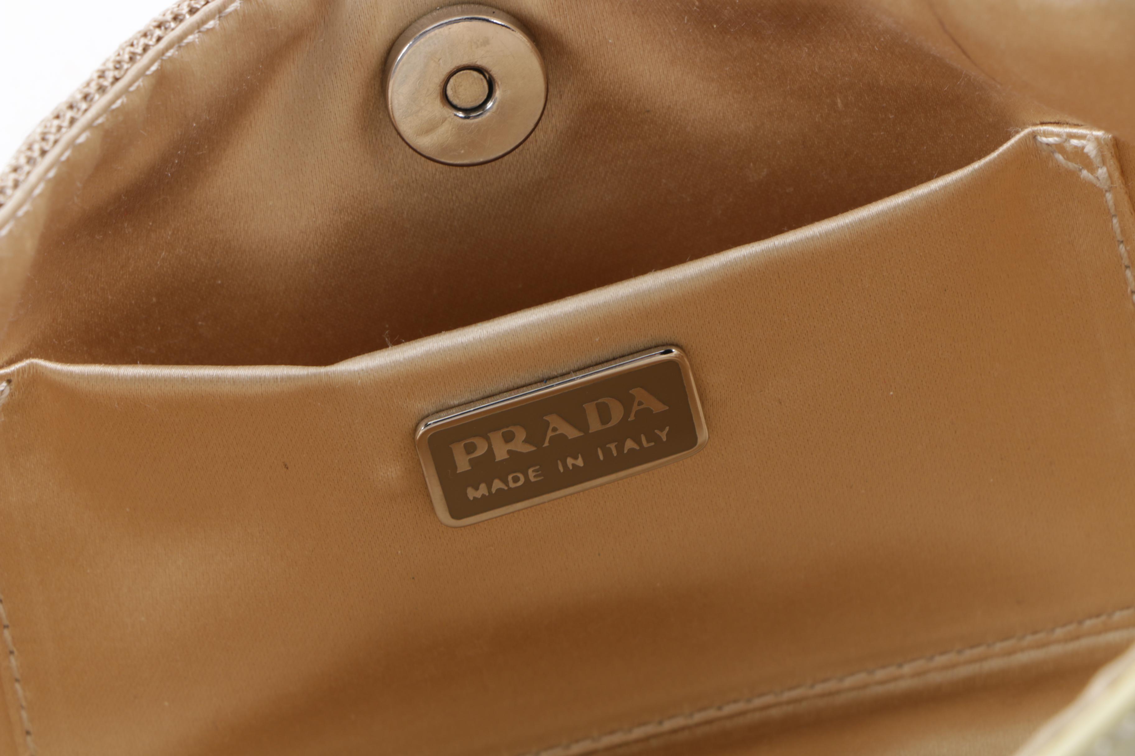 Prada Iridescent White Sequin Handbag