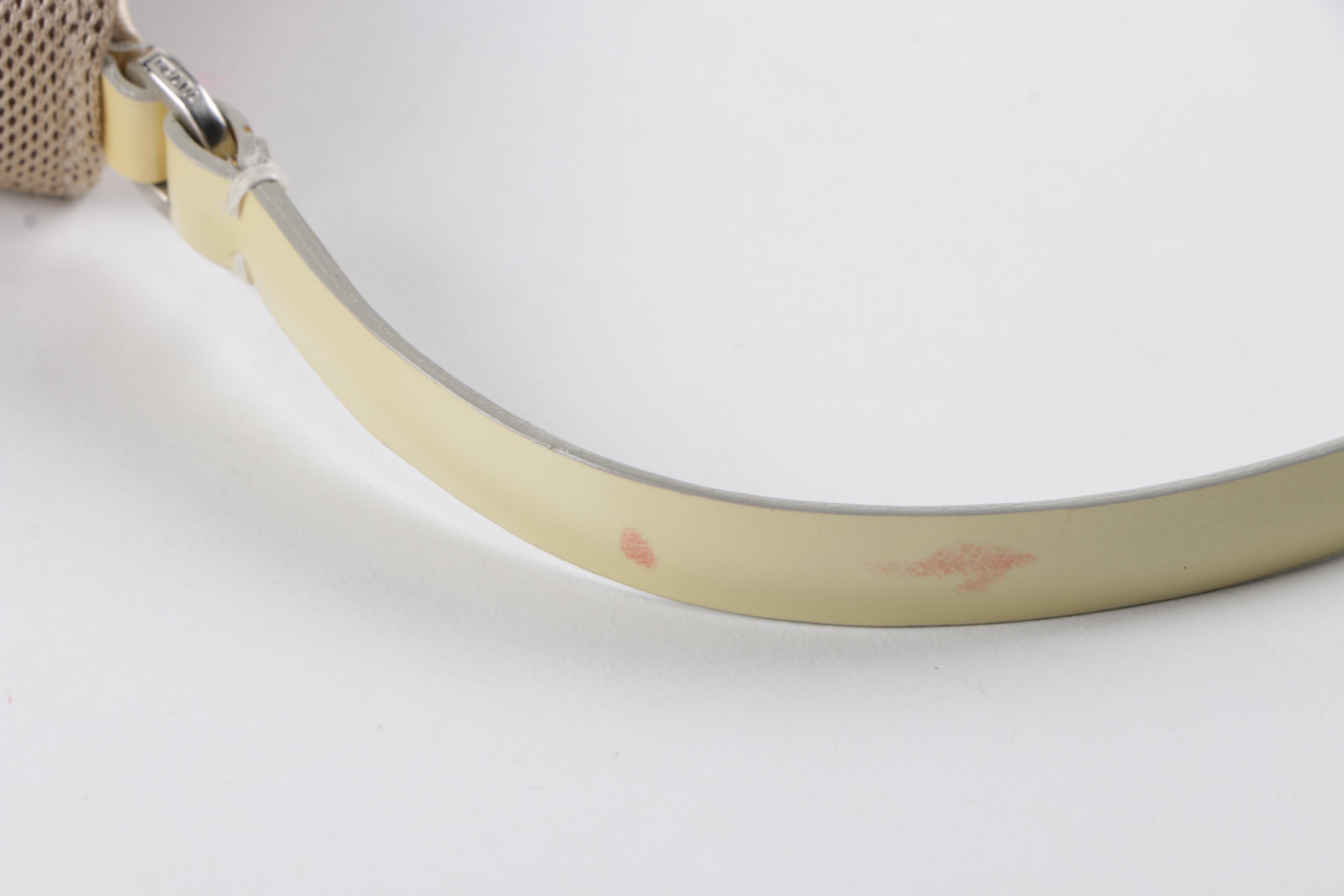 Prada Iridescent White Sequin Handbag