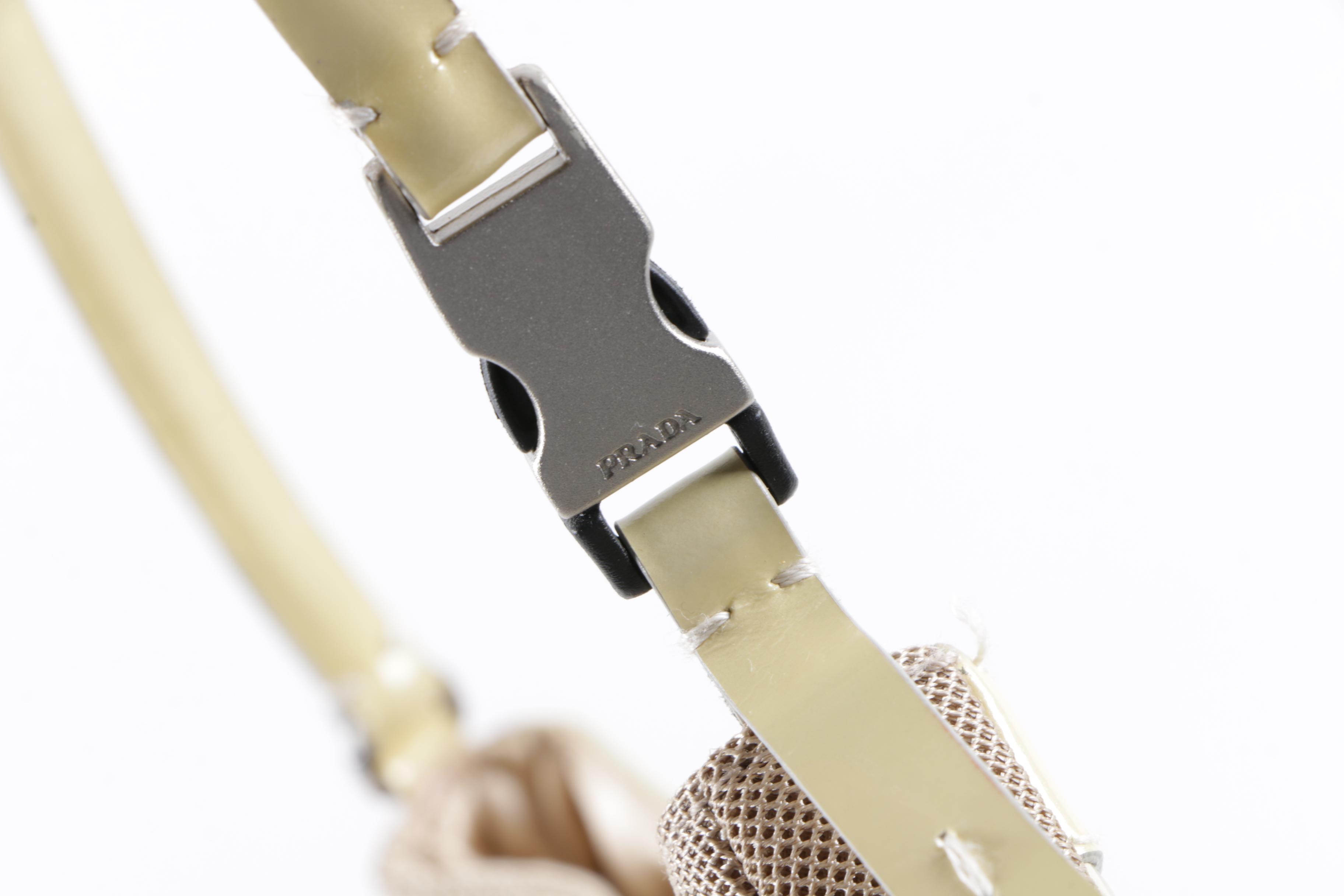 Prada Iridescent White Sequin Handbag