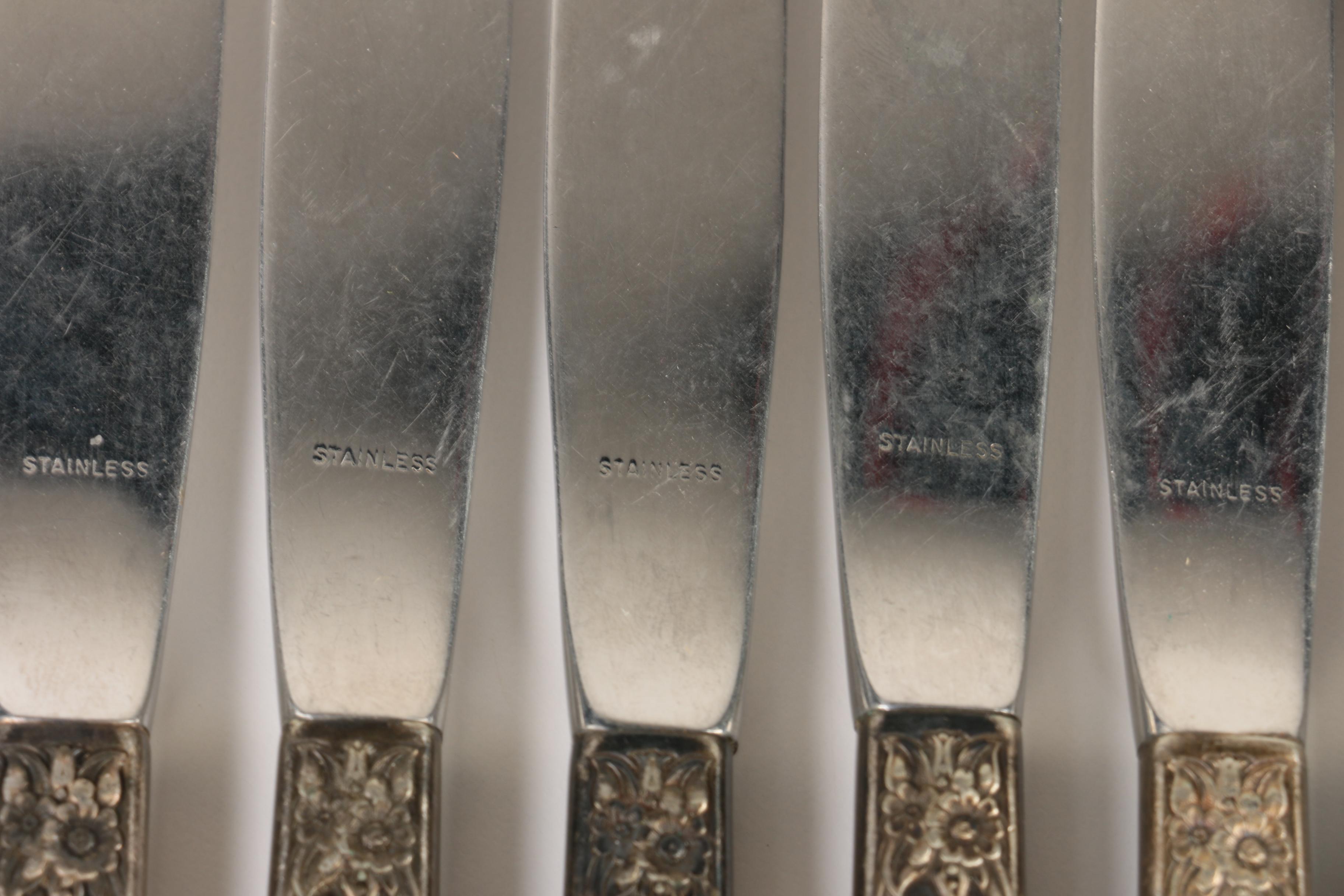 Holmes & Edwards "Hiawatha" Silver Plate Server and Assorted Silver Plate