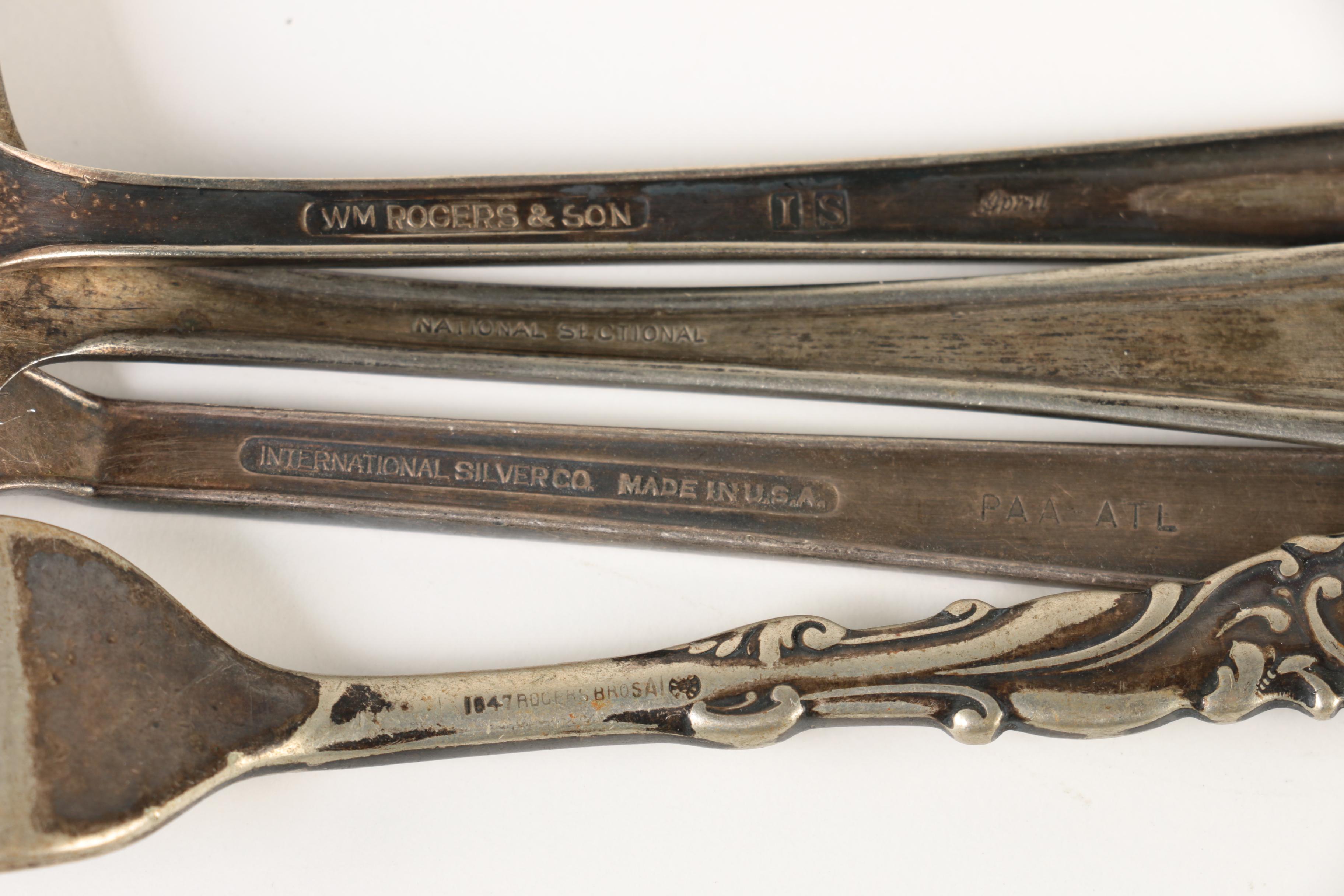 Holmes & Edwards "Hiawatha" Silver Plate Server and Assorted Silver Plate