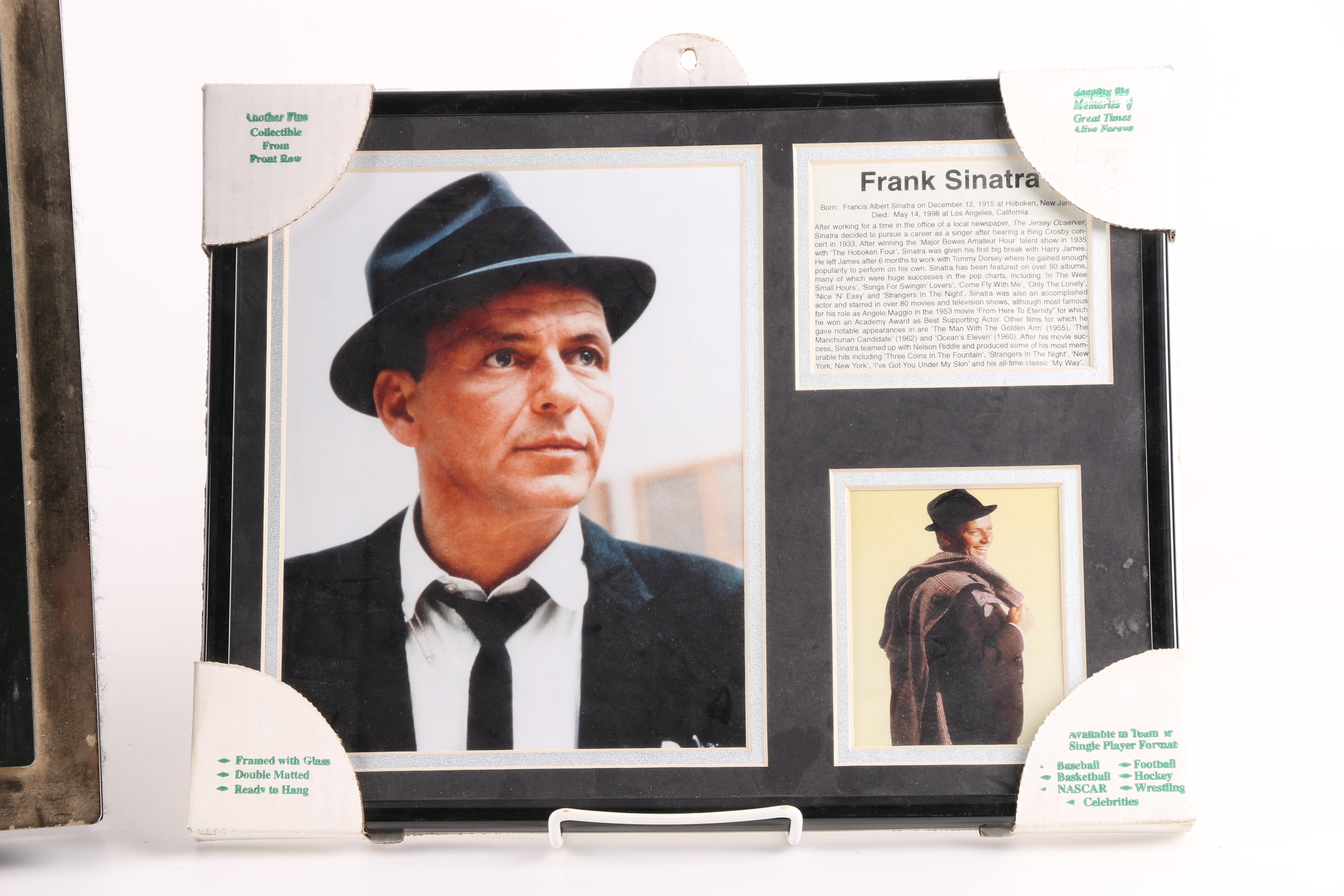 Frank Sinatra Books and Collector's Plaque