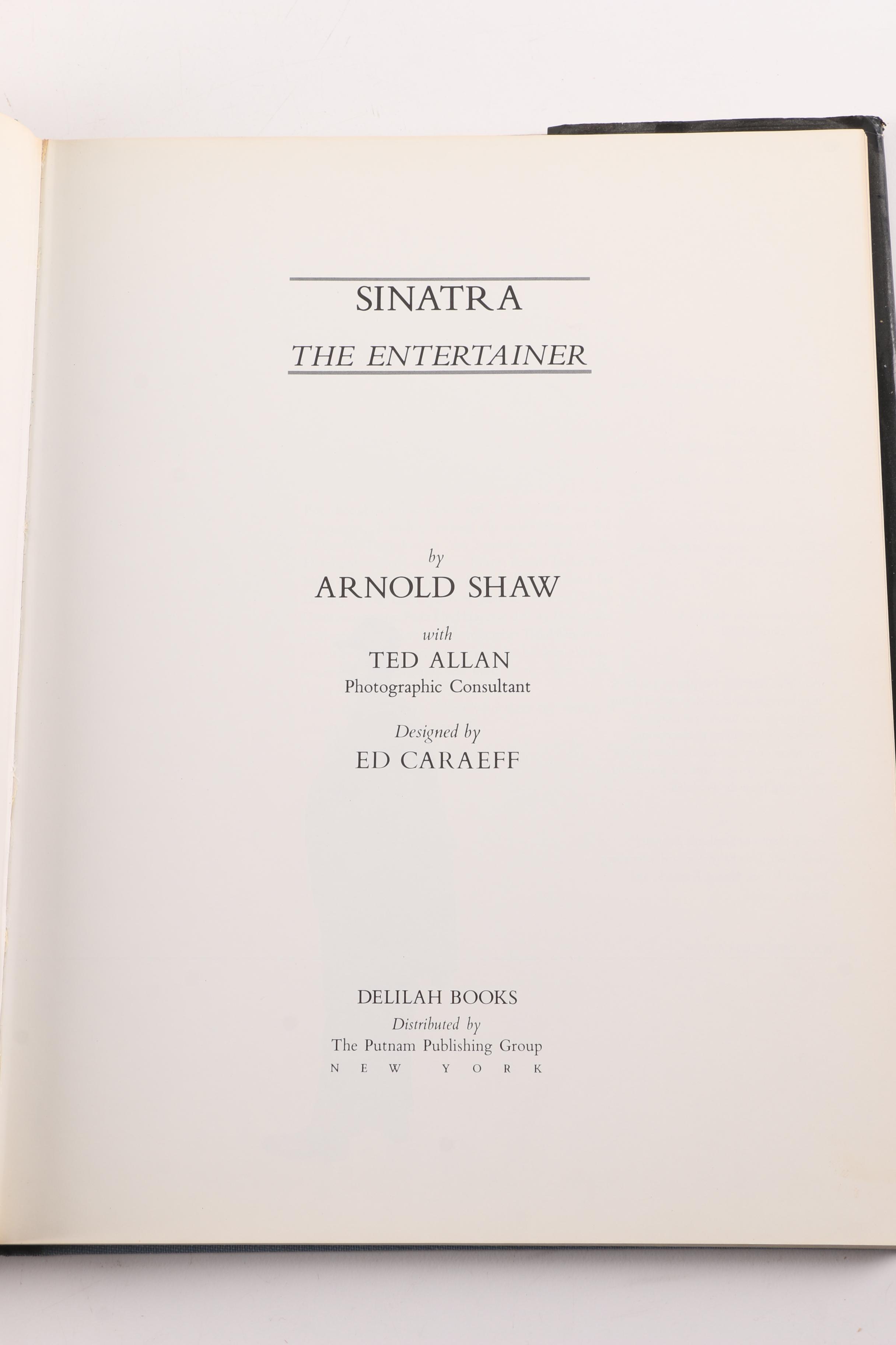 Frank Sinatra Books and Collector's Plaque