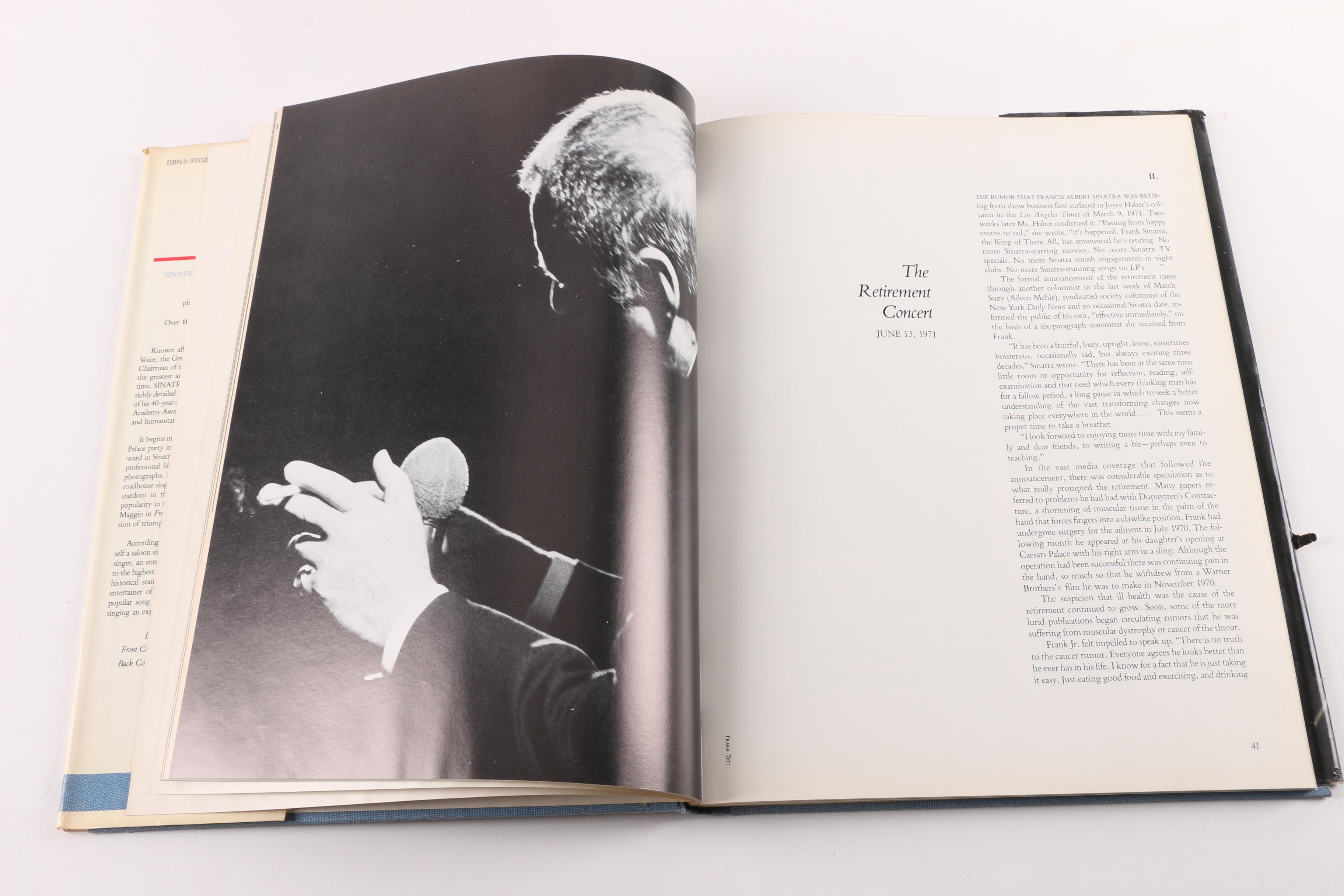 Frank Sinatra Books and Collector's Plaque