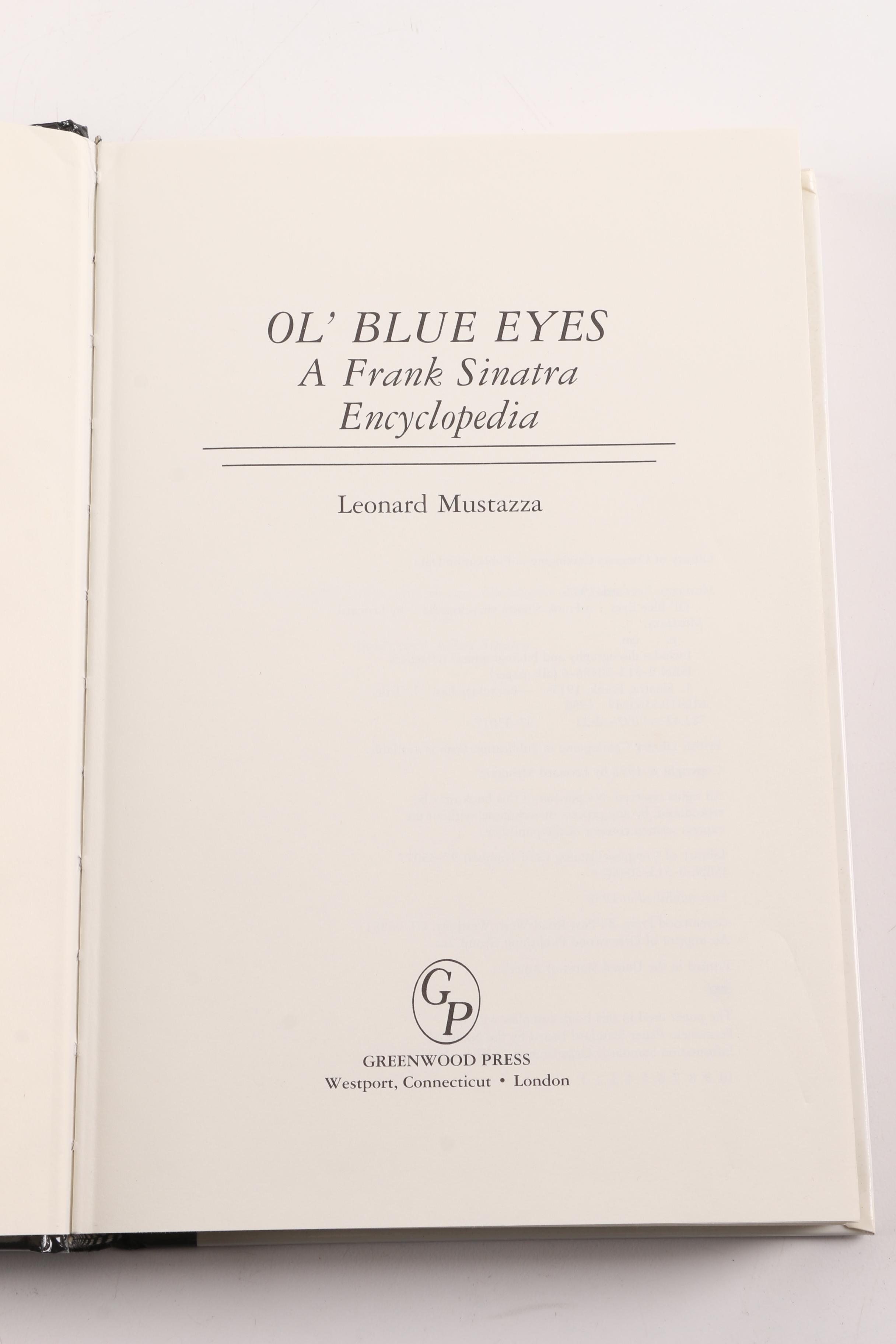 Frank Sinatra Books and Collector's Plaque