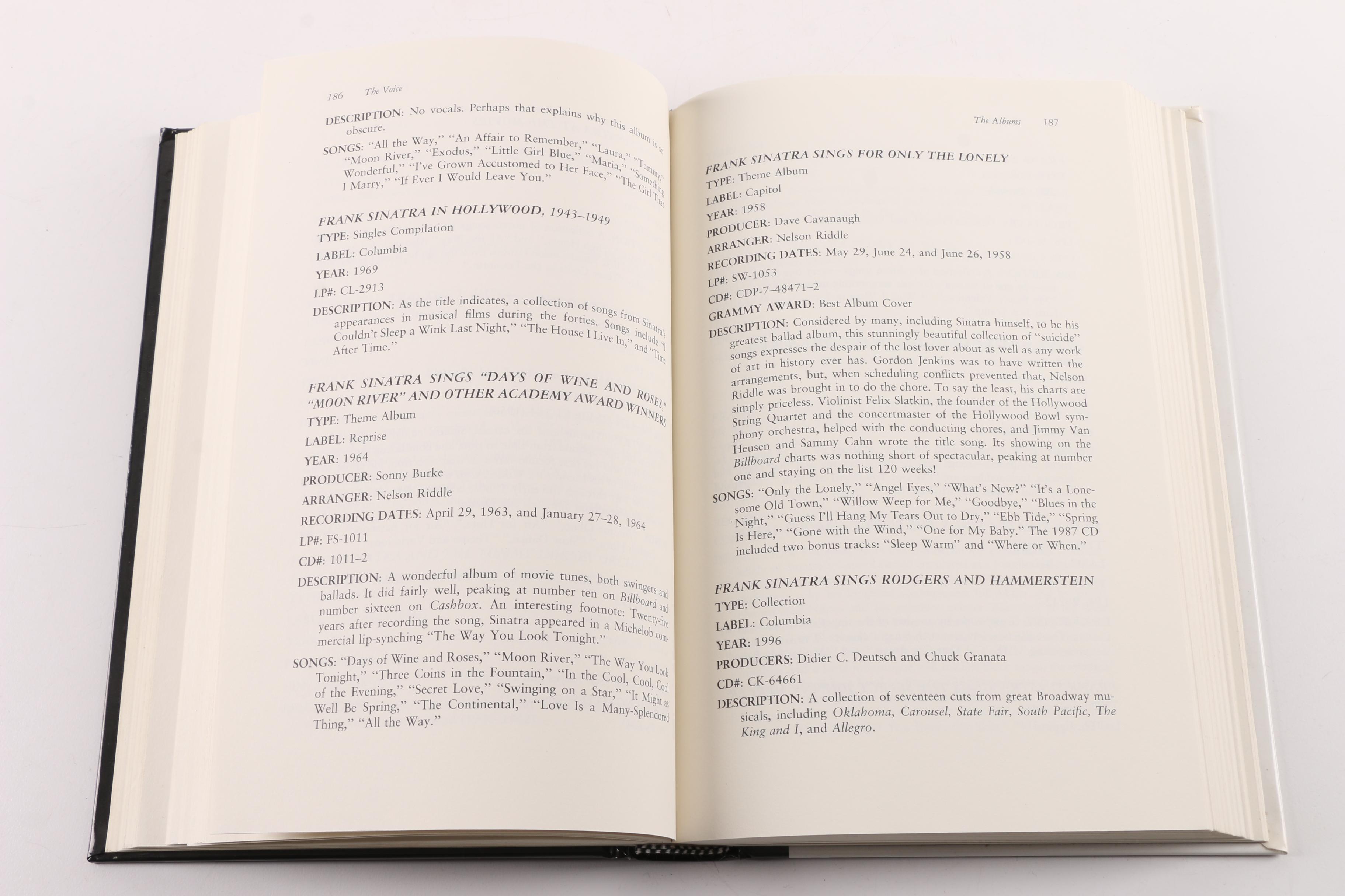 Frank Sinatra Books and Collector's Plaque